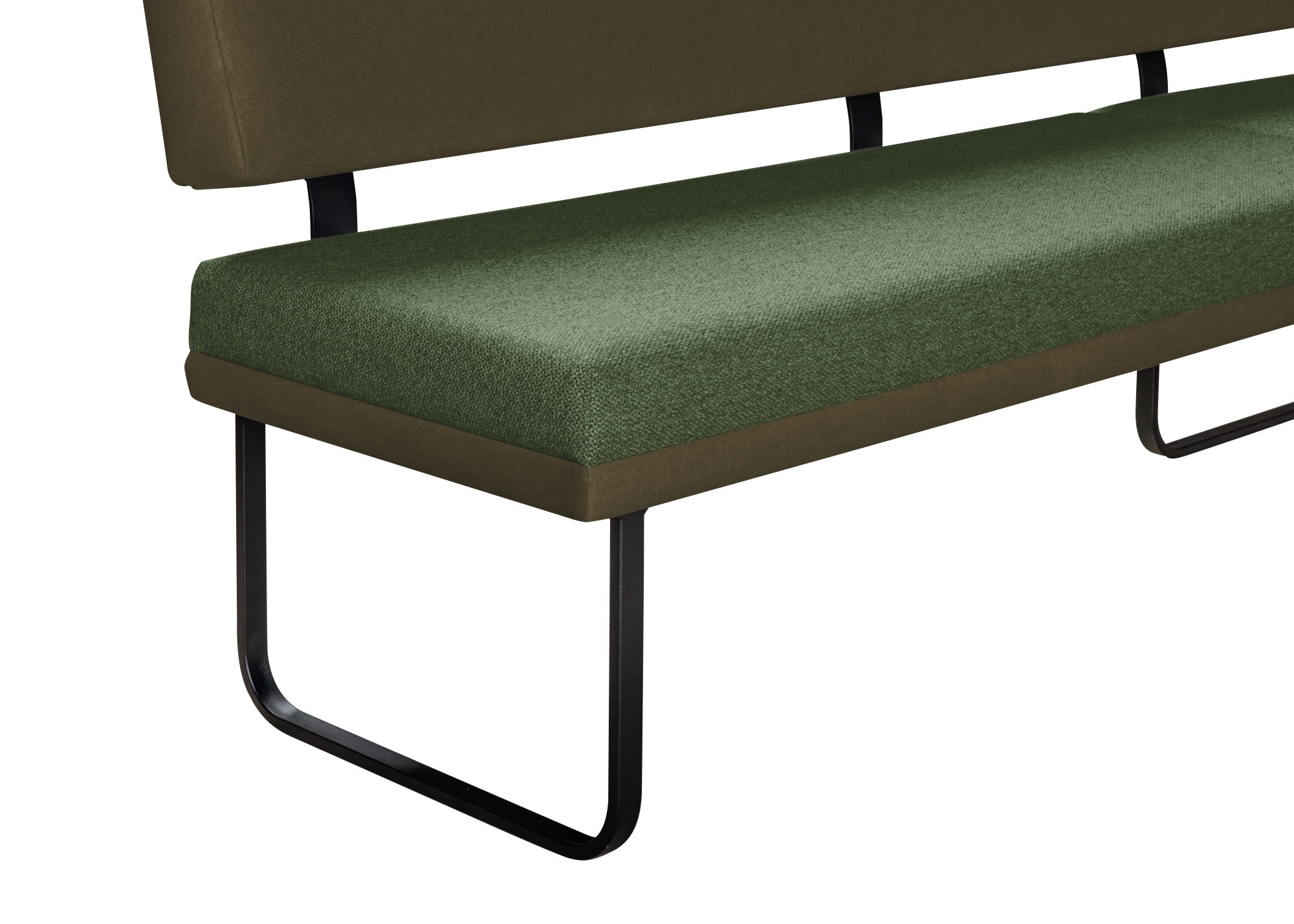 OTTO home Eckbankgruppe »Gabi Essecke, Sitzgruppe, Eckbankgruppe, Küchenbankgruppe« Set, 4tlg, 4 tlg. tlg. Gestell aus matt-schwarzem Flachmetall, stabil, 2-Stoff-Design