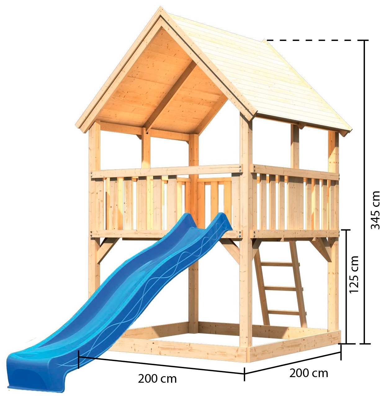 KONIFERA Spielturm »Lenie 2«, BxTxH: 200x200x345 cm