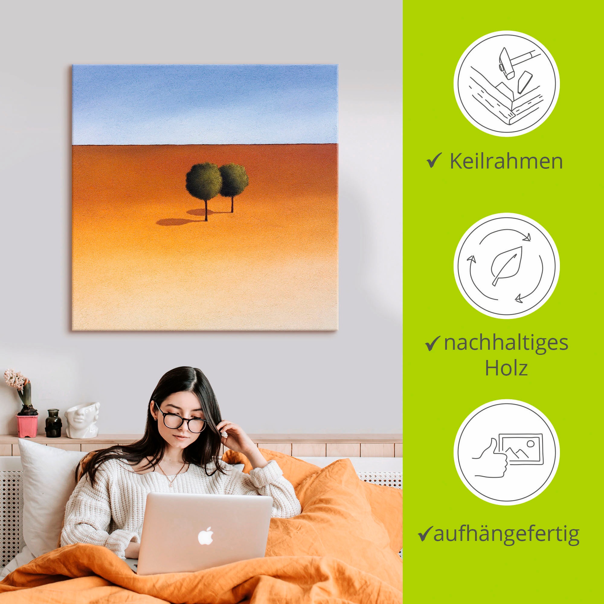 Artland Wandbild »Bäume« Bäume 1 Stk. tlg. als Leinwandbild, Poster in verschied. Größen