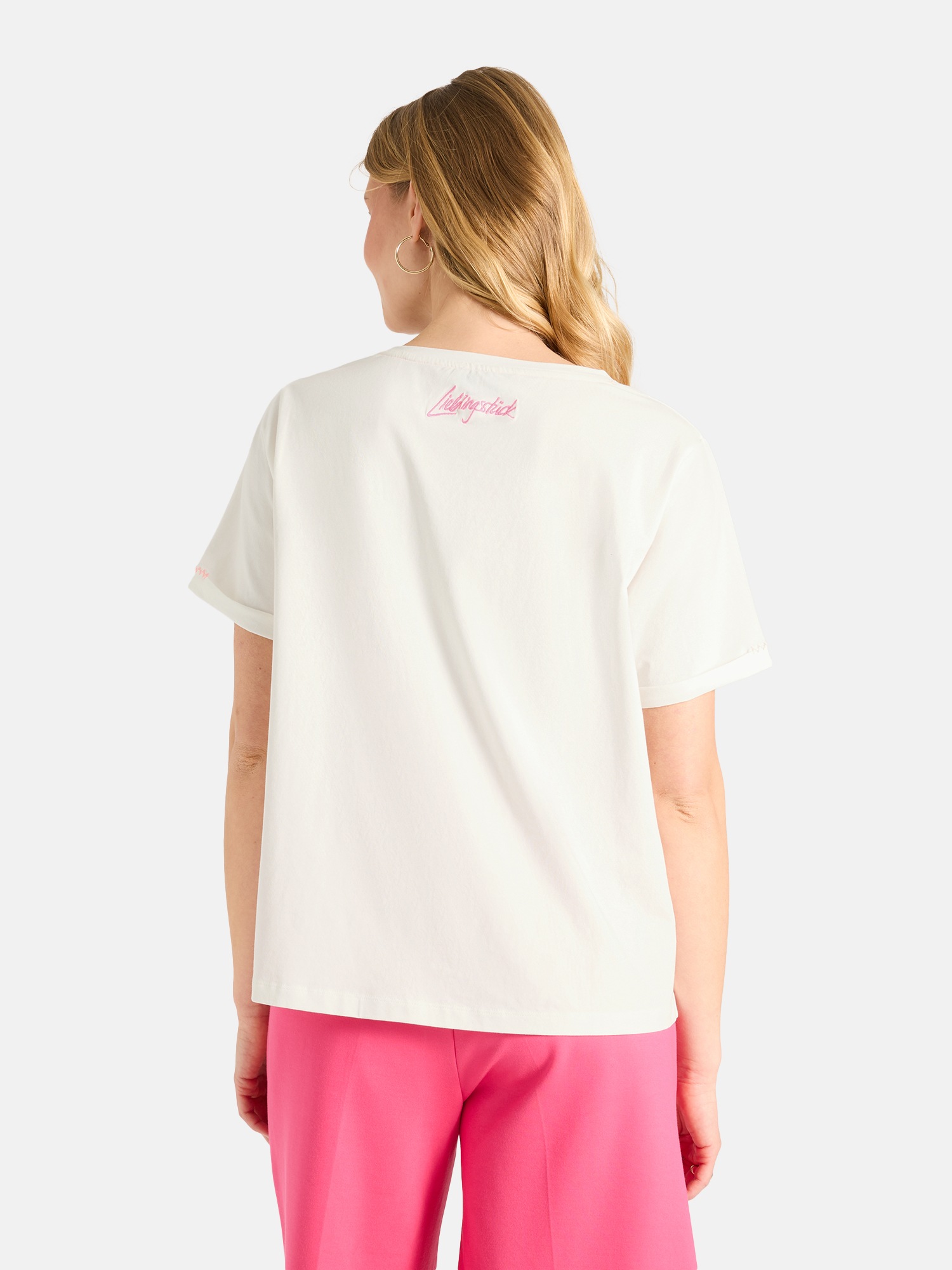 Lieblingsstück T-Shirt »TuliaL« mit verzierter Brusttasche, Rundhals, bestickt