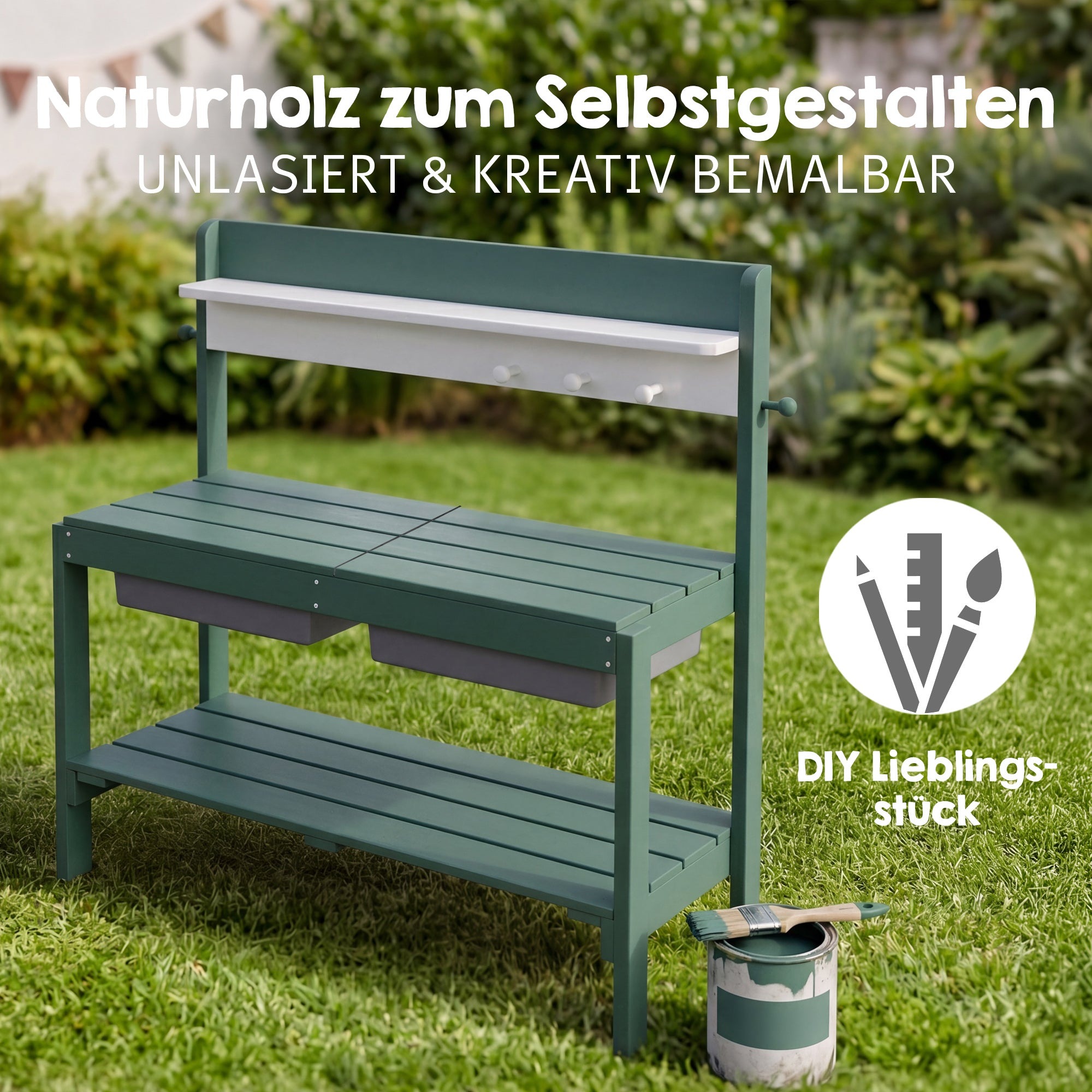 roba® Outdoor-Spielküche »Outdoor+ FUN mit Spielwanne«