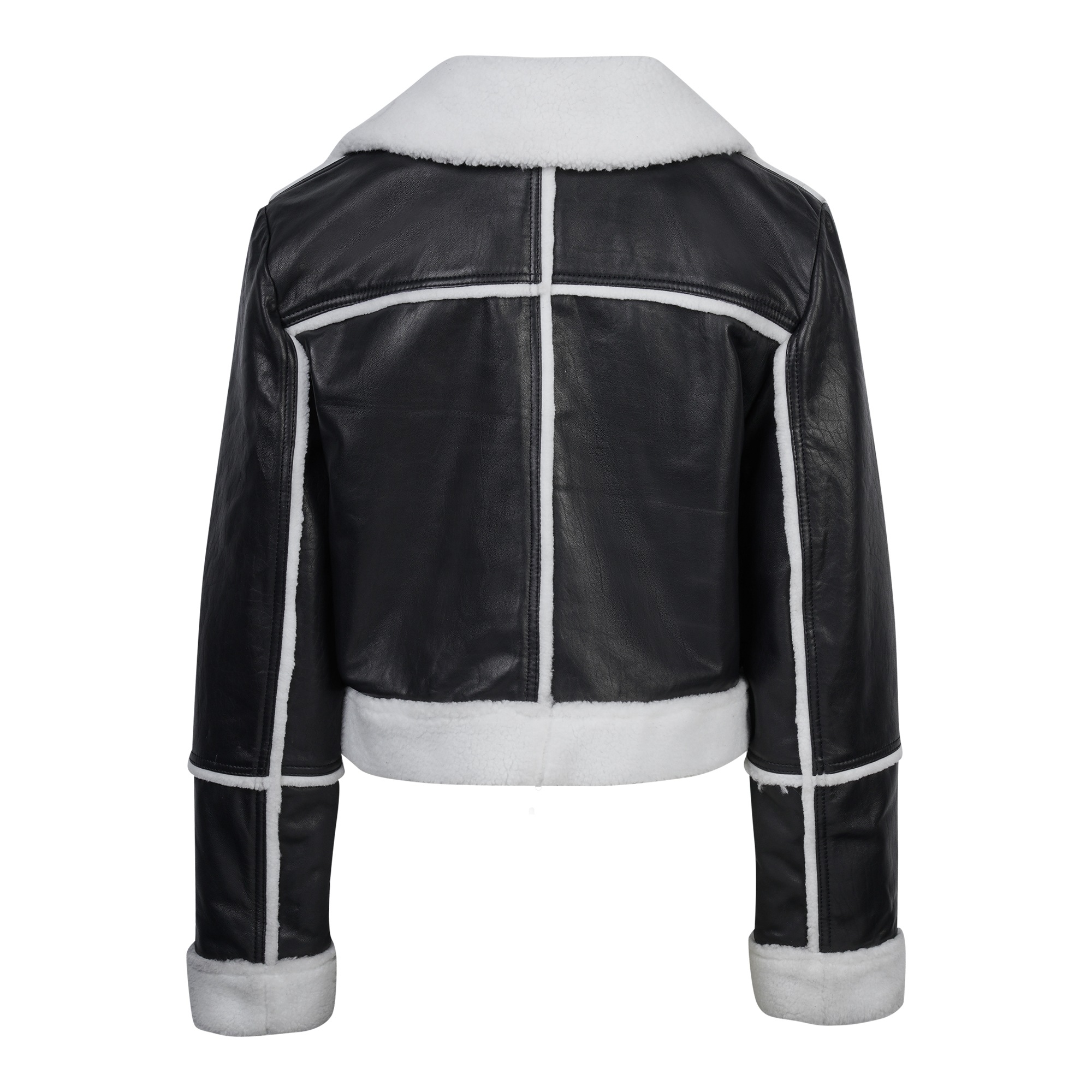 trueprodigy Lederjacke »Tristin Pilotenjacke mit Teddyfleece« ohne Kapuze