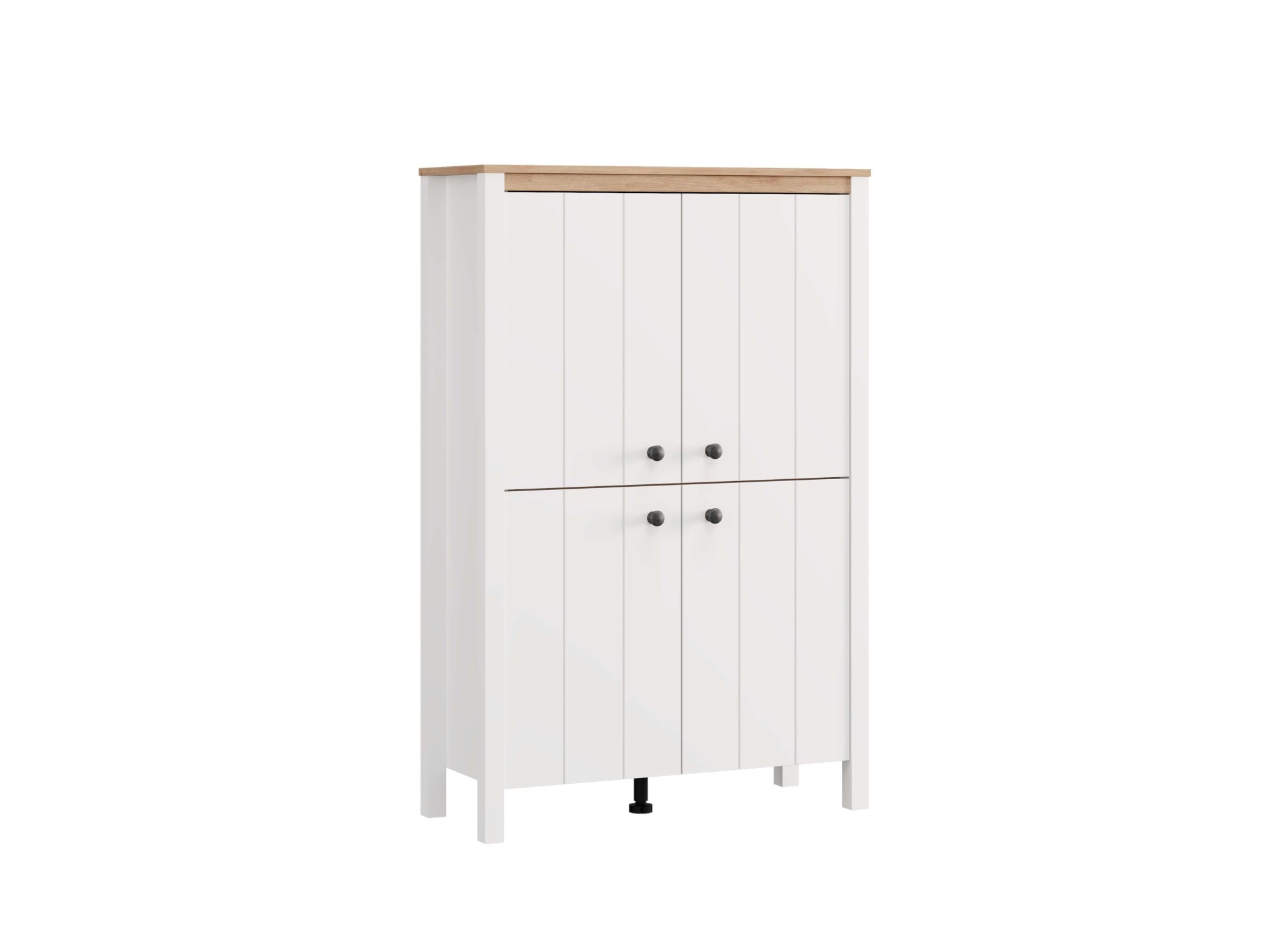 Home affaire Highboard »BEDFORD, Kommode, Anrichte, Schrank, Highboard im Landhausstil« MDF-Profil 2D ummantelt, Hotstamping