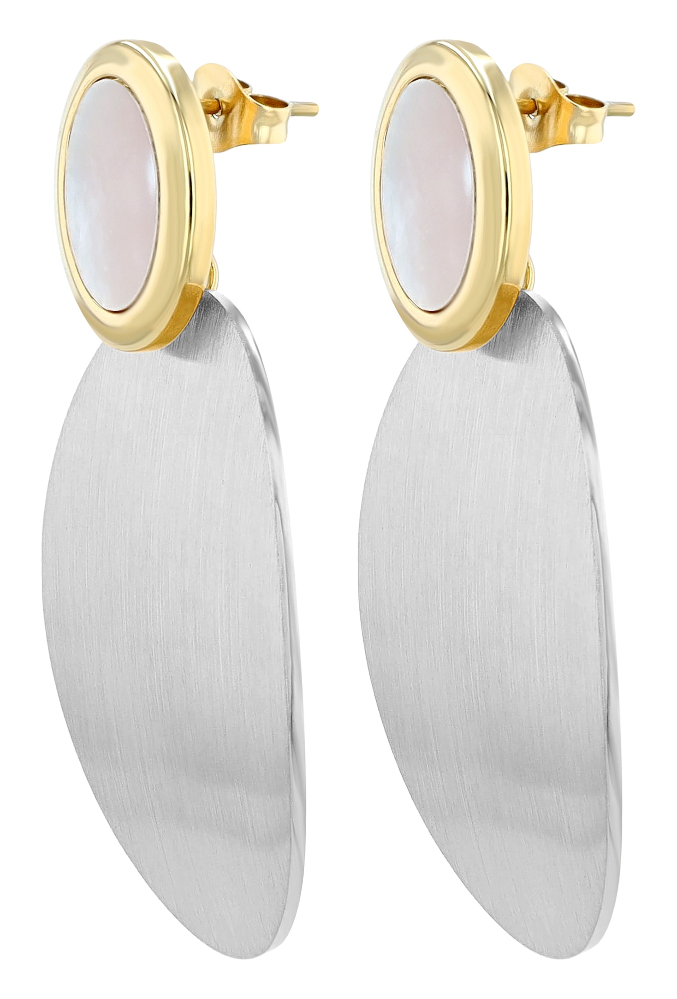 Adelia´s Paar Ohrstecker »Damen Ohrringe ¿ Ohrstecker aus Edelstahl mit Perlmutt«