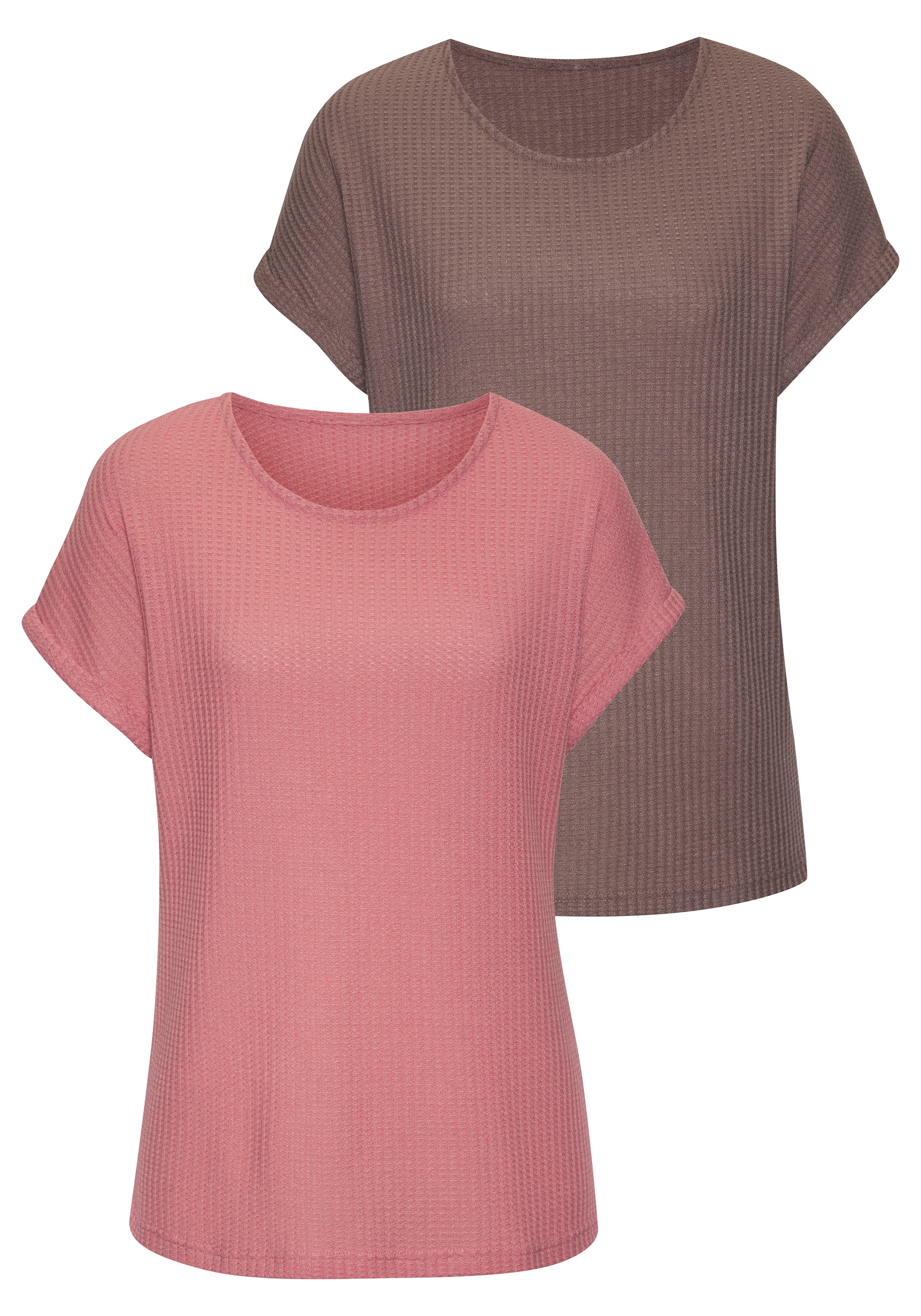 Vivance Kurzarmshirt »aus weicher Piqué-Qualität«, (2er-Pack)