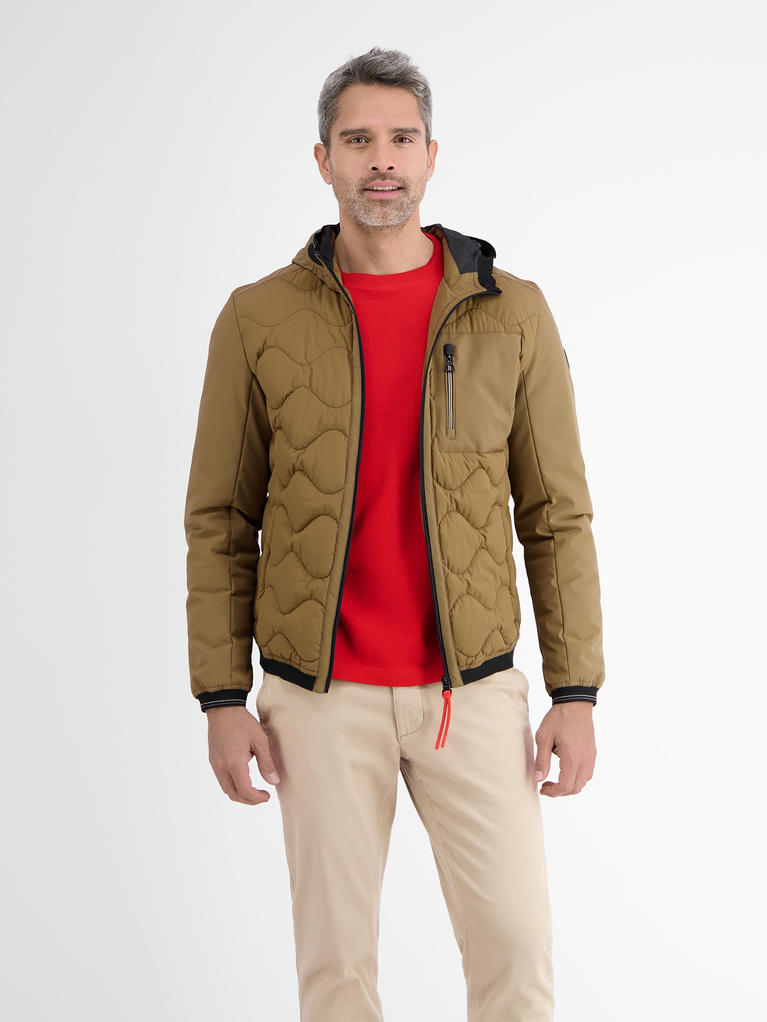 LERROS Outdoorjacke »LERROS Softshell-Hybrid Blouson«, mit Kapuze