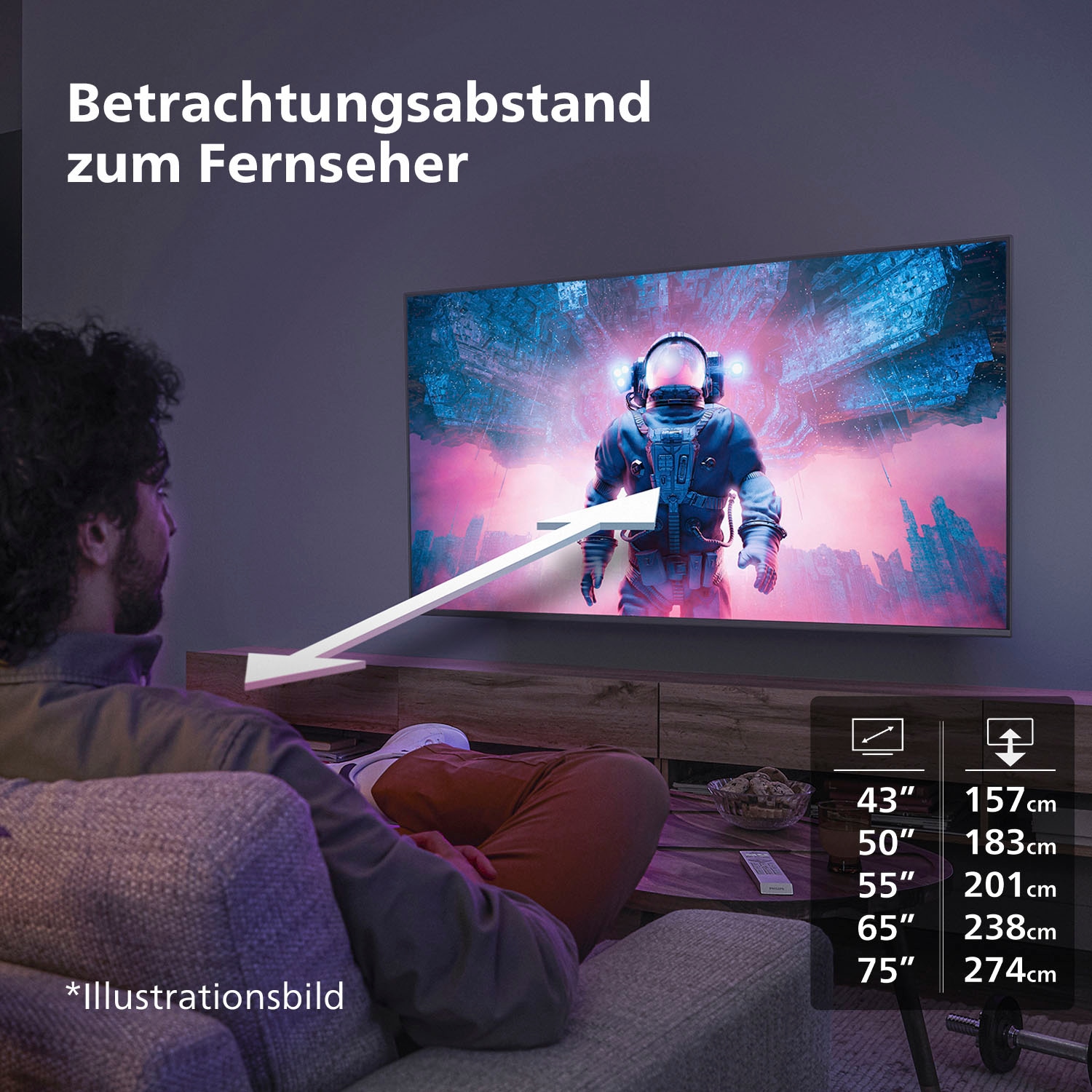 Philips LED-Fernseher »43PUS7609/12«, 4K Ultra HD, Smart-TV