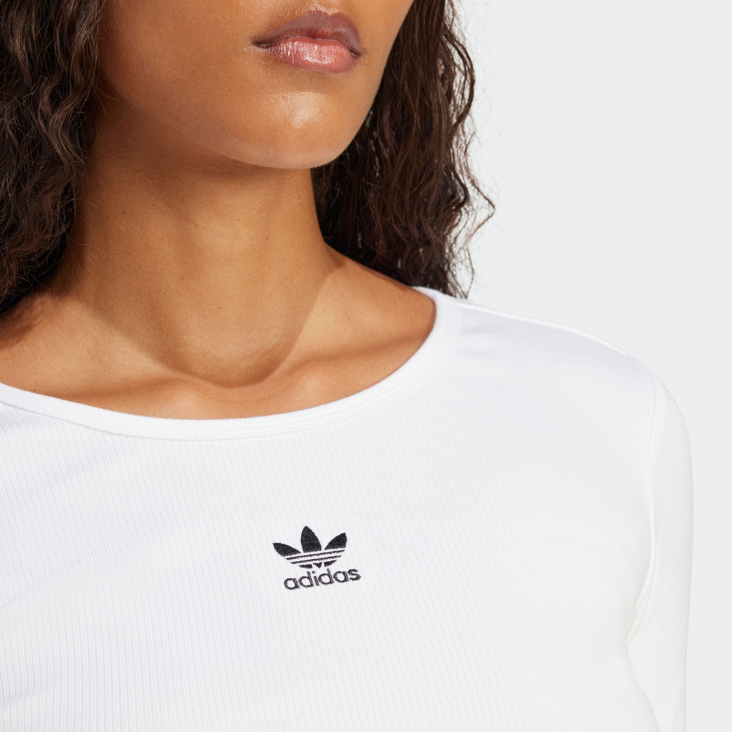 adidas Originals Langarmshirt »ESS CROP LS«