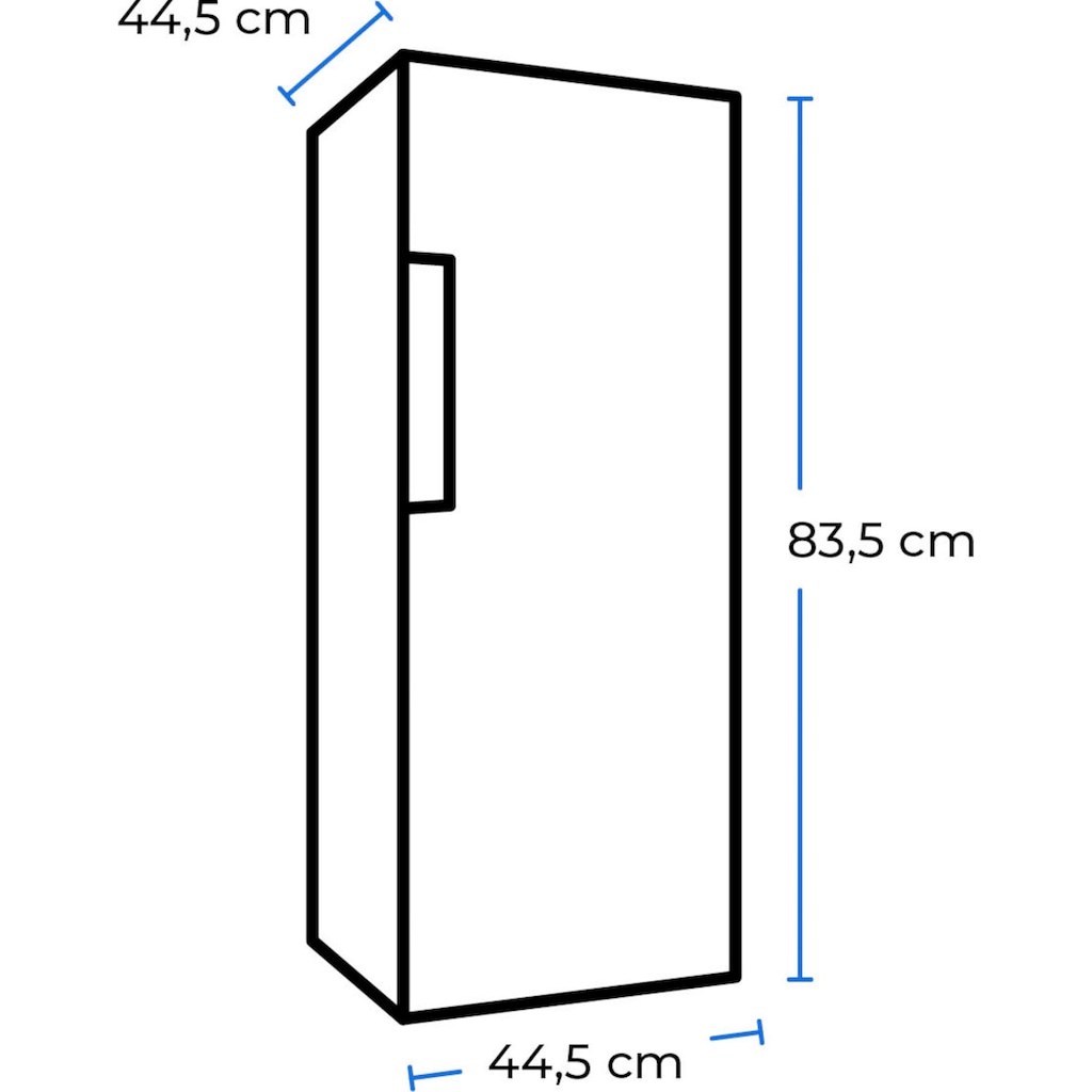 exquisit Kühlschrank »KS86-0-090E«, KS86-0-090E, 83,5 cm hoch, 44,5 cm breit