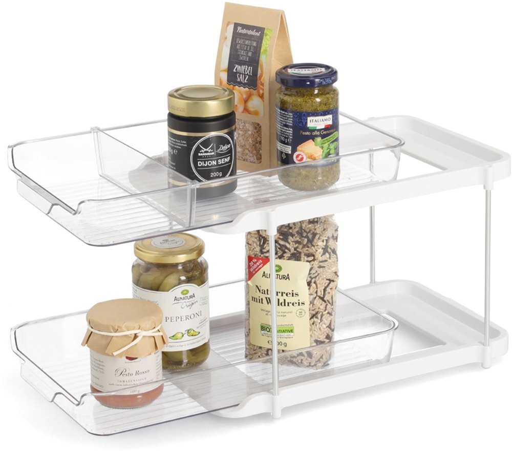 Zeller Present Standregal »Etagenregal, Kunststoff« mit Schiebesystem, pflegeleicht