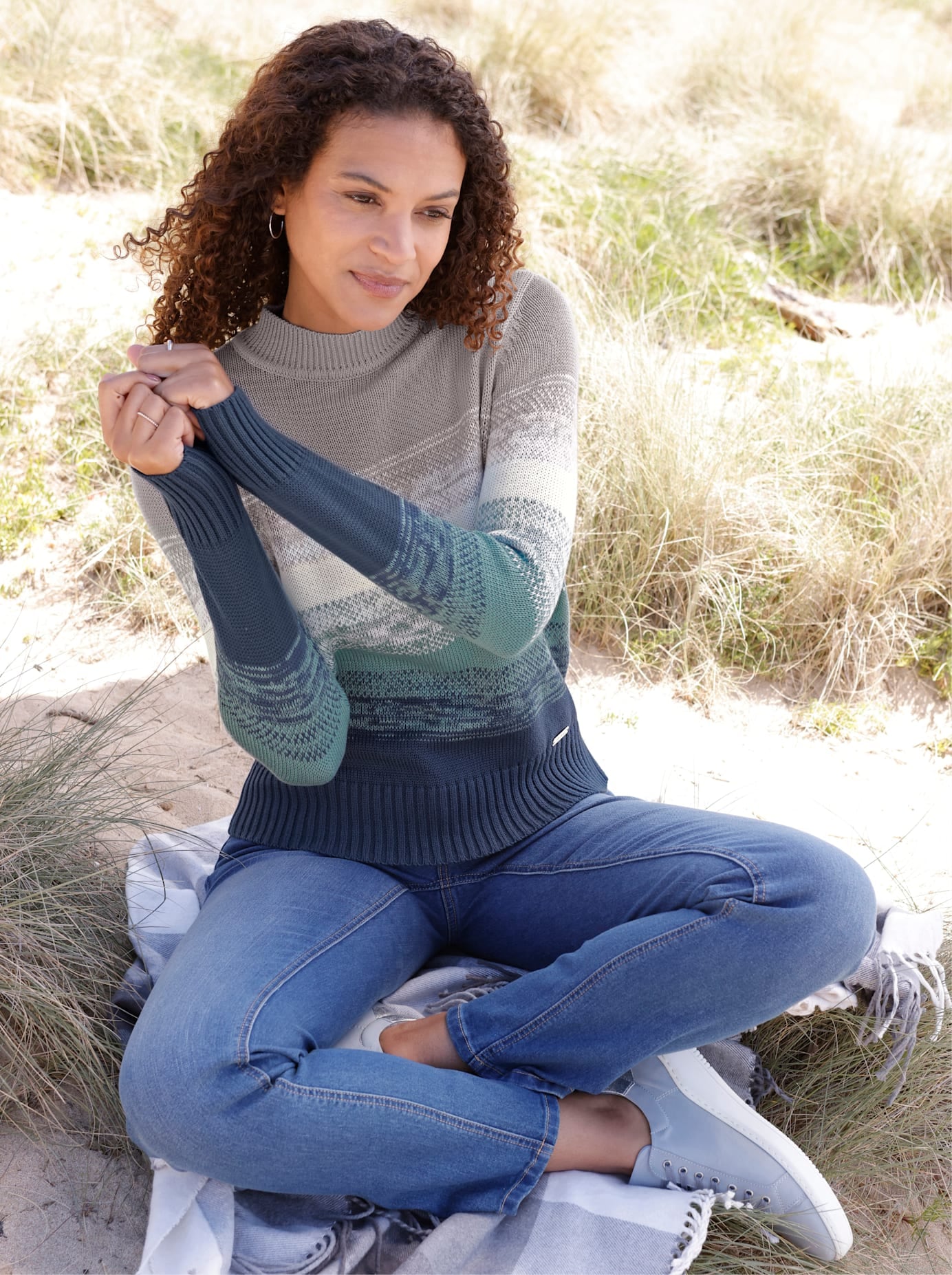 Casual Looks Strickpullover »Langarm-Pullover«