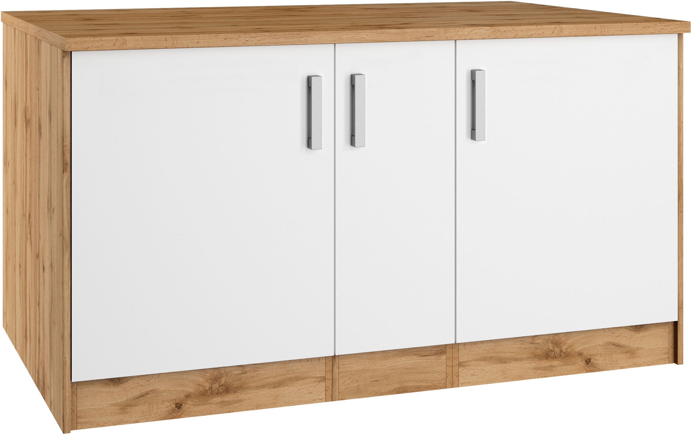 KOCHSTATION Kücheninsel »KS-Toronto«, Breite 153 cm, MDF-Fronten, Flaschenregal