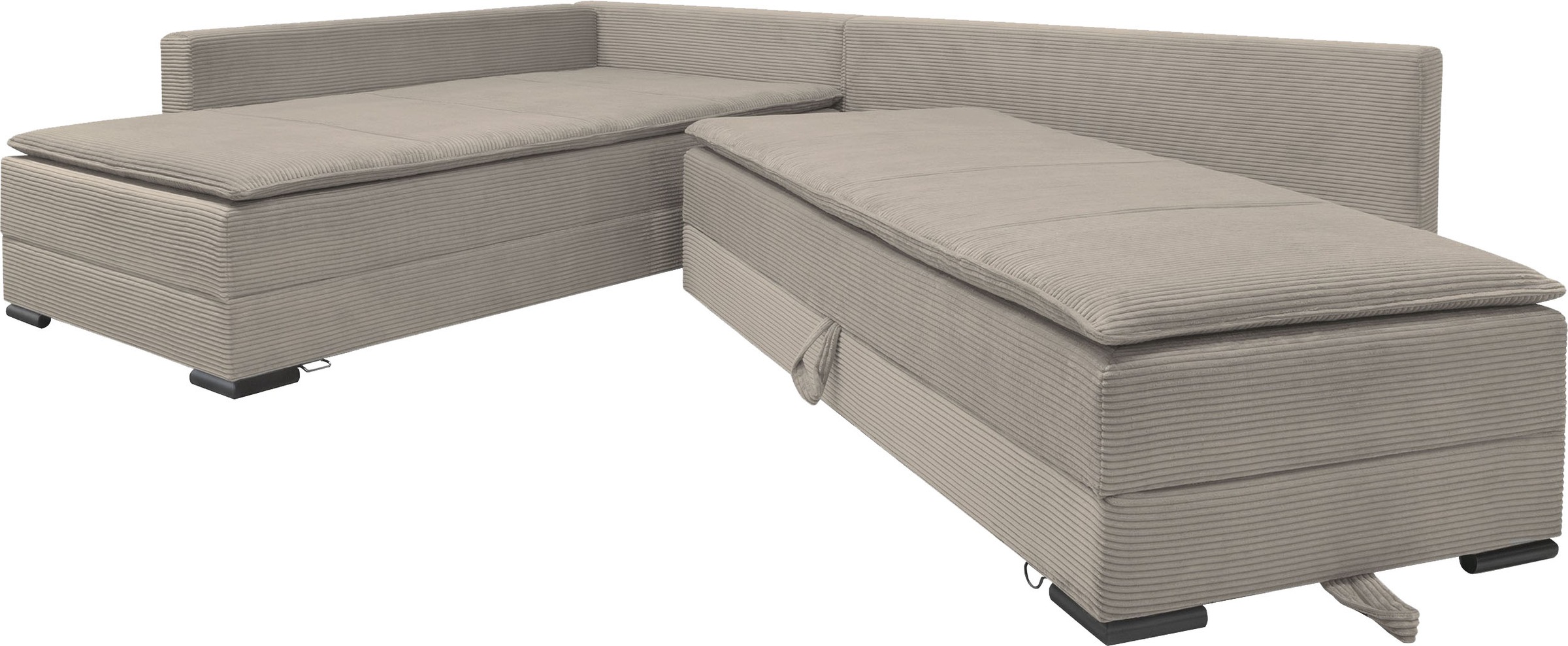 INOSIGN Ecksofa, inklusive Bettfunktion und Bettkasten