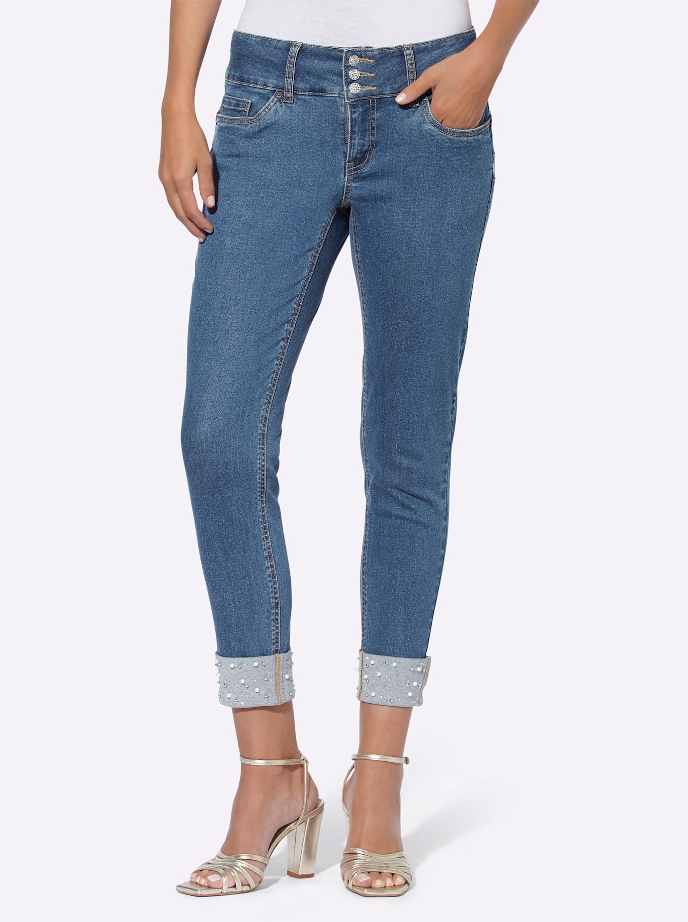 Push-up-Jeans, (1 tlg.)