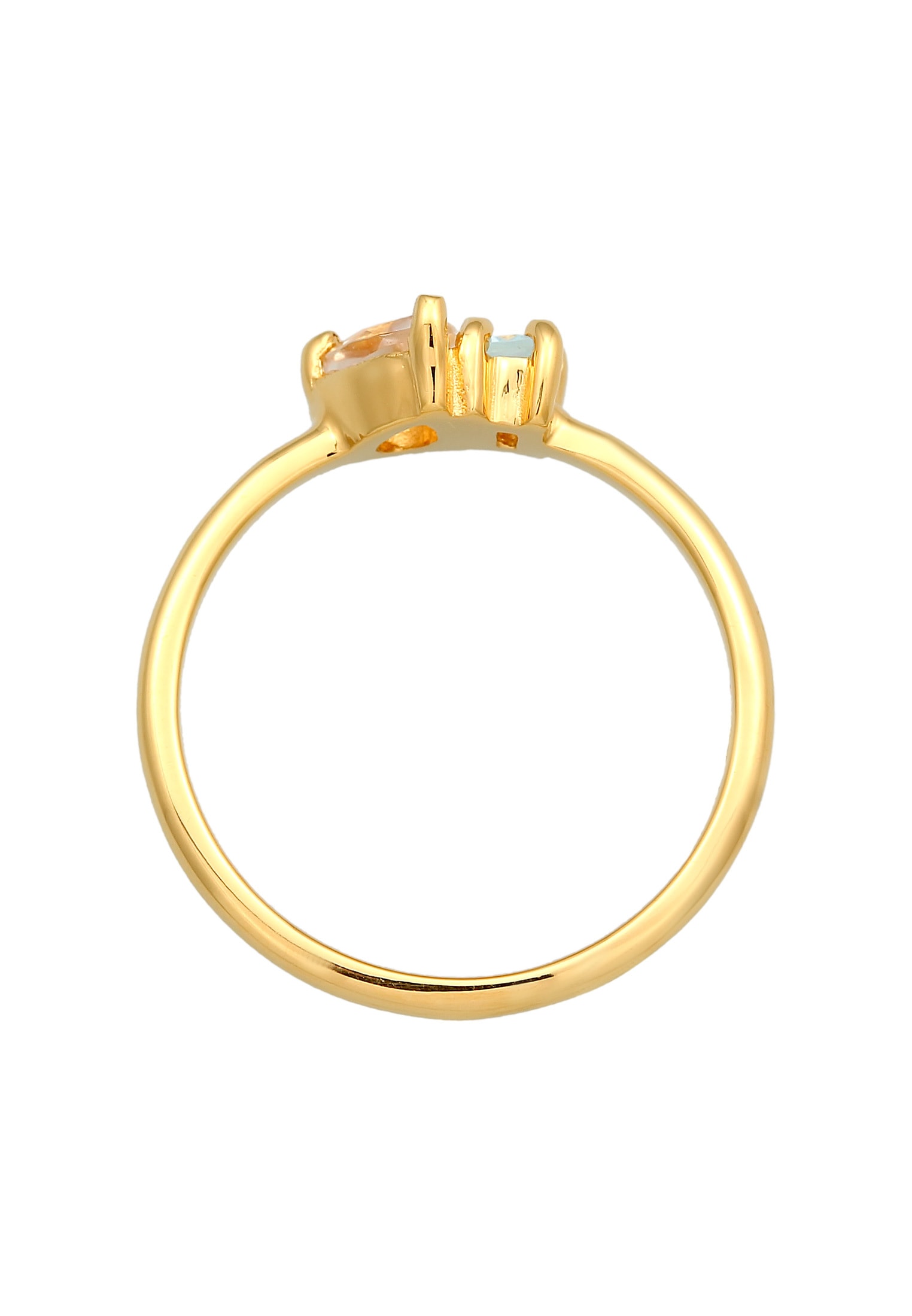 Elli Premium Silberring »Ring Topas Tropfen Elegant 925 Silber«