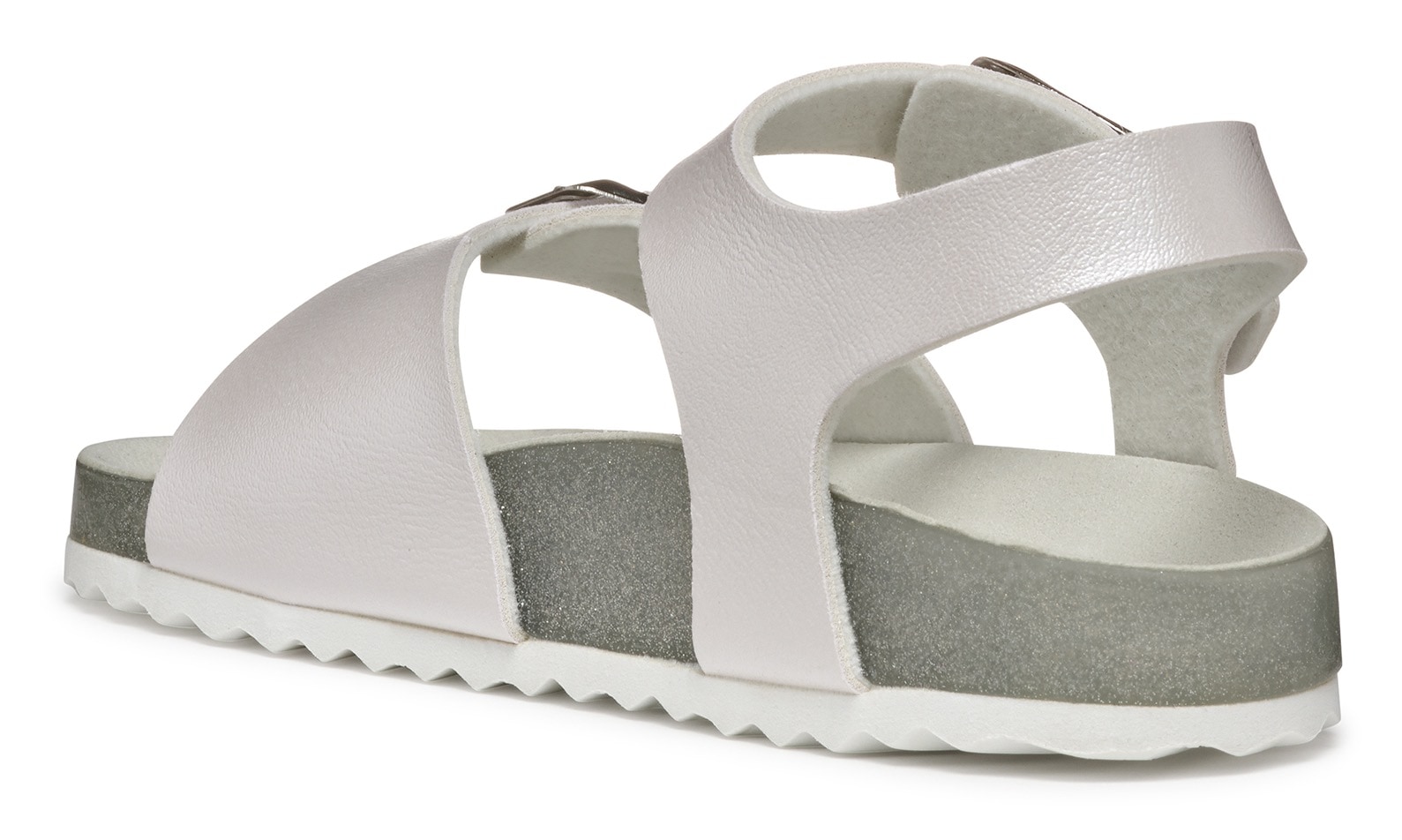 Geox Sandale »J ADRIEL GIRL«, Konfirmationsschuh, Kommunionschuh, Klettschuh mit dezentem Schimmer