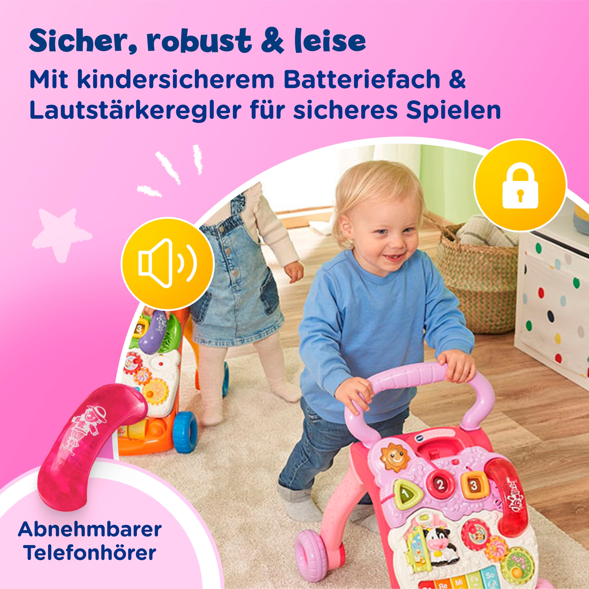 Vtech® Lauflernwagen »VTechBaby, Spiel-und Laufwagen« mit 11 Kindermelodien