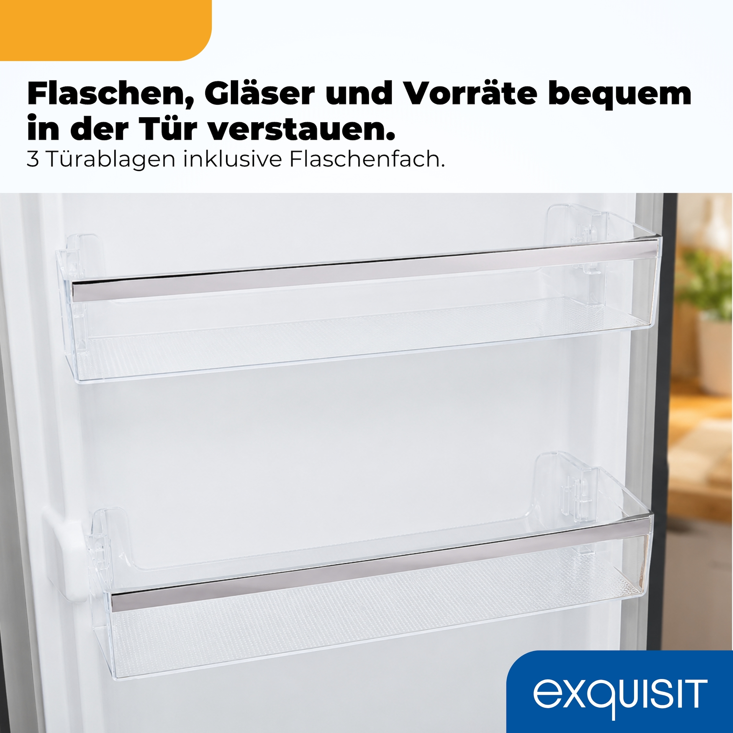 exquisit »RKS120-V-H-160C mattschwarz« 89,5 cm hoch 54,5 cm breit LED-Beleuchtung, verstellbare Glasböden, Retro-Design