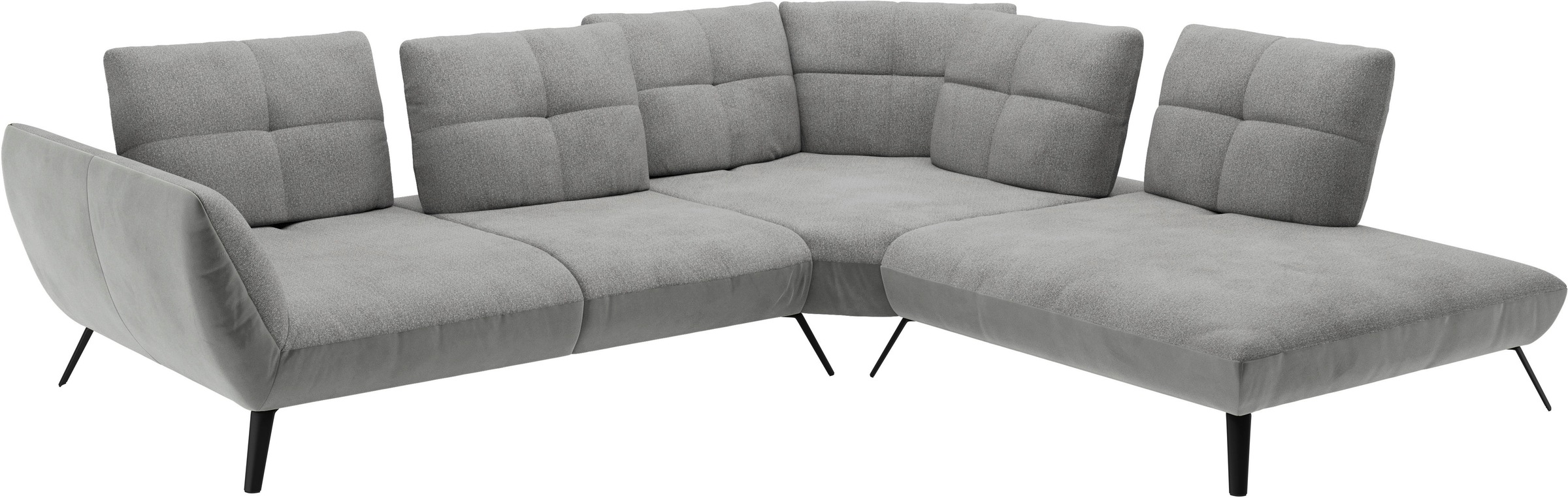 PLACES OF STYLE Ecksofa »Mikado L-Form« inkl. Sitztiefenverstellung und Armteilverstellung