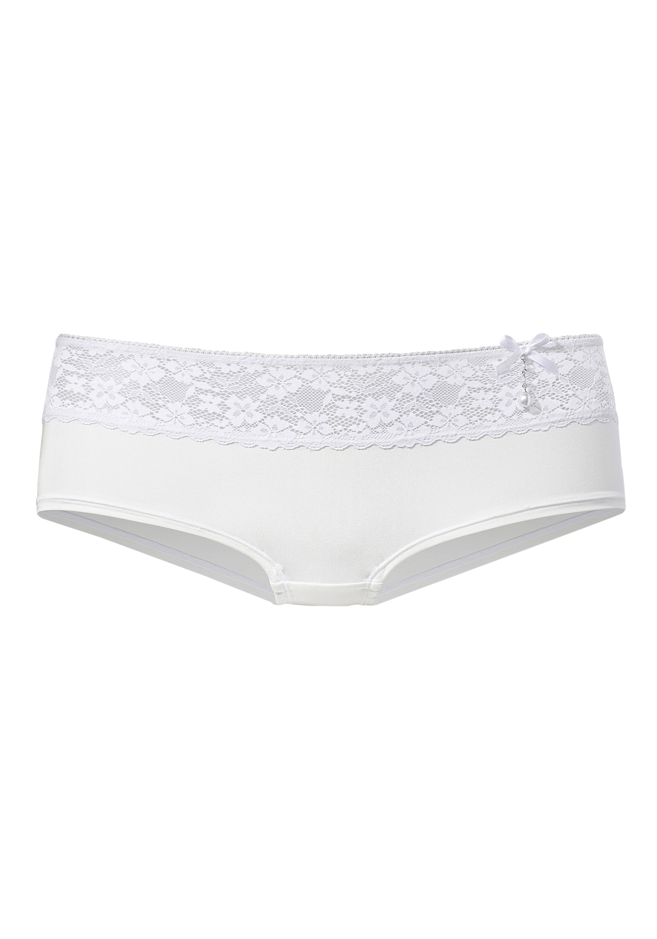 LASCANA Panty, mit extravagantem Perlenaccessoire