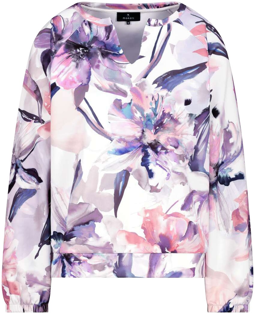 Monari Sweatshirt, mit Blumendruck