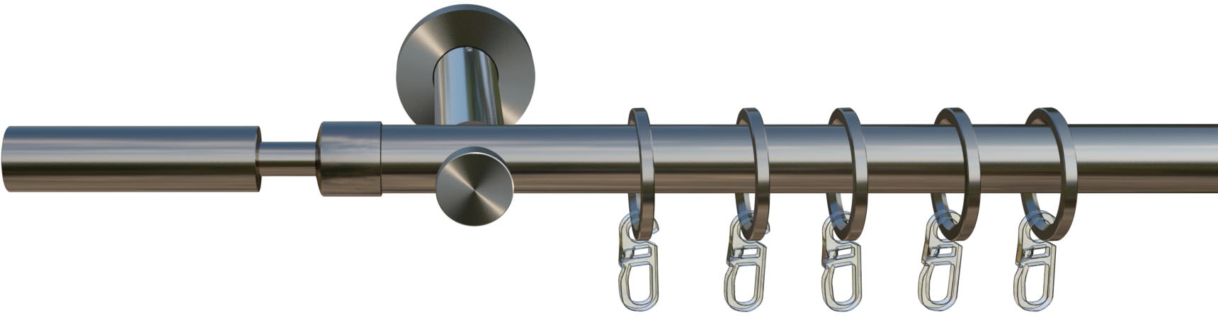 indeko Gardinenstange »Kimberley« 1 läufig-läufig Wunschmaßlänge