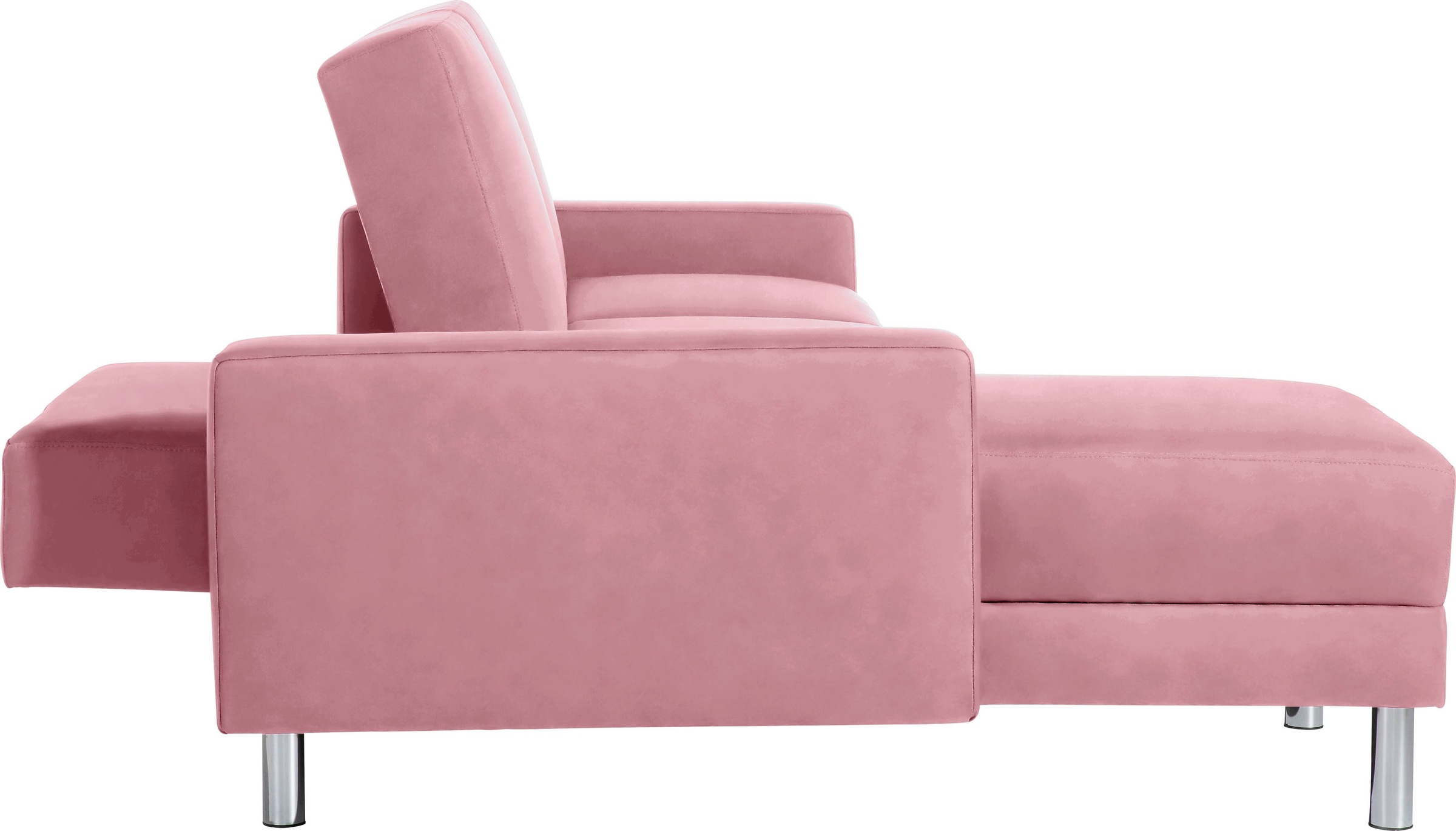 Max Winzer® Schlafsofa »Just Fresh modernes kubisches Sofa, Rückenverstellung für Sitzkomfort« Recamiere links oder rechts montierbar, elegante Metallfüße
