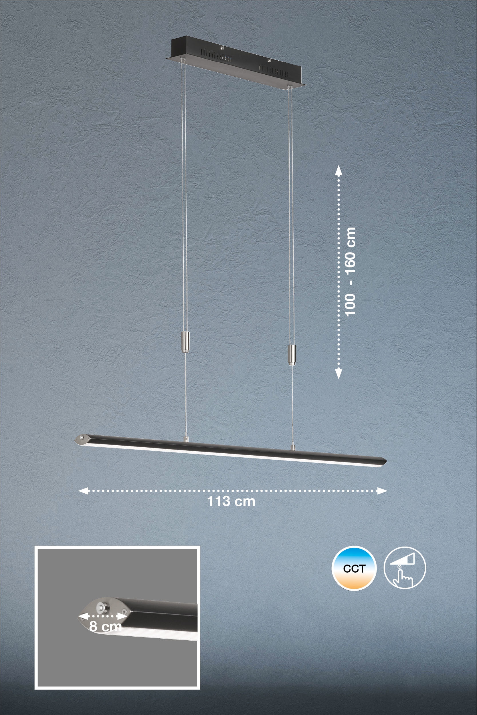 LED Pendelleuchte »Beat TW«, 1 flammig, Leuchtmittel LED-Board | LED fest integriert