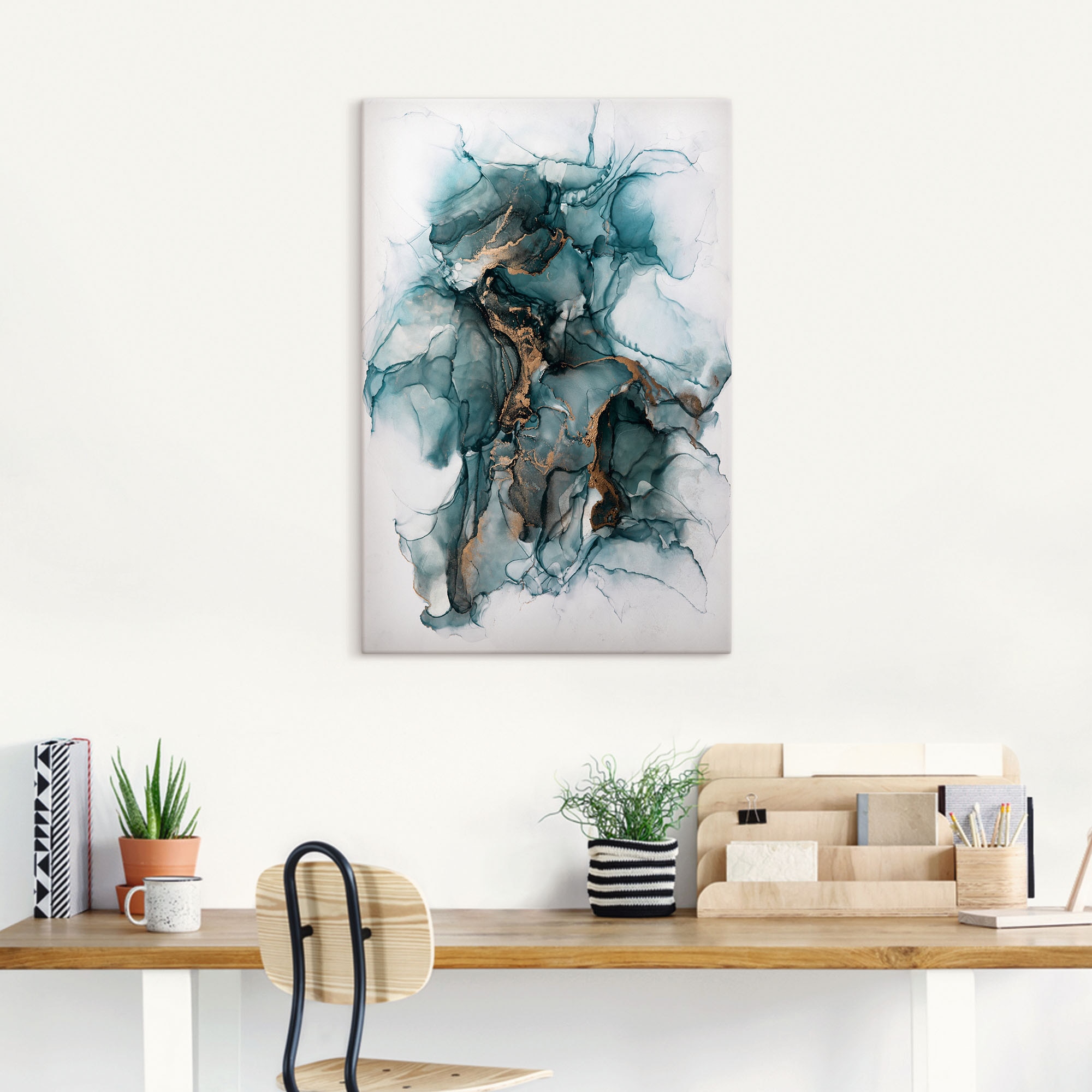 Artland Leinwandbild »Samurai« Gegenstandslos 1 Stk. tlg. auf Holzrahmen gespannt