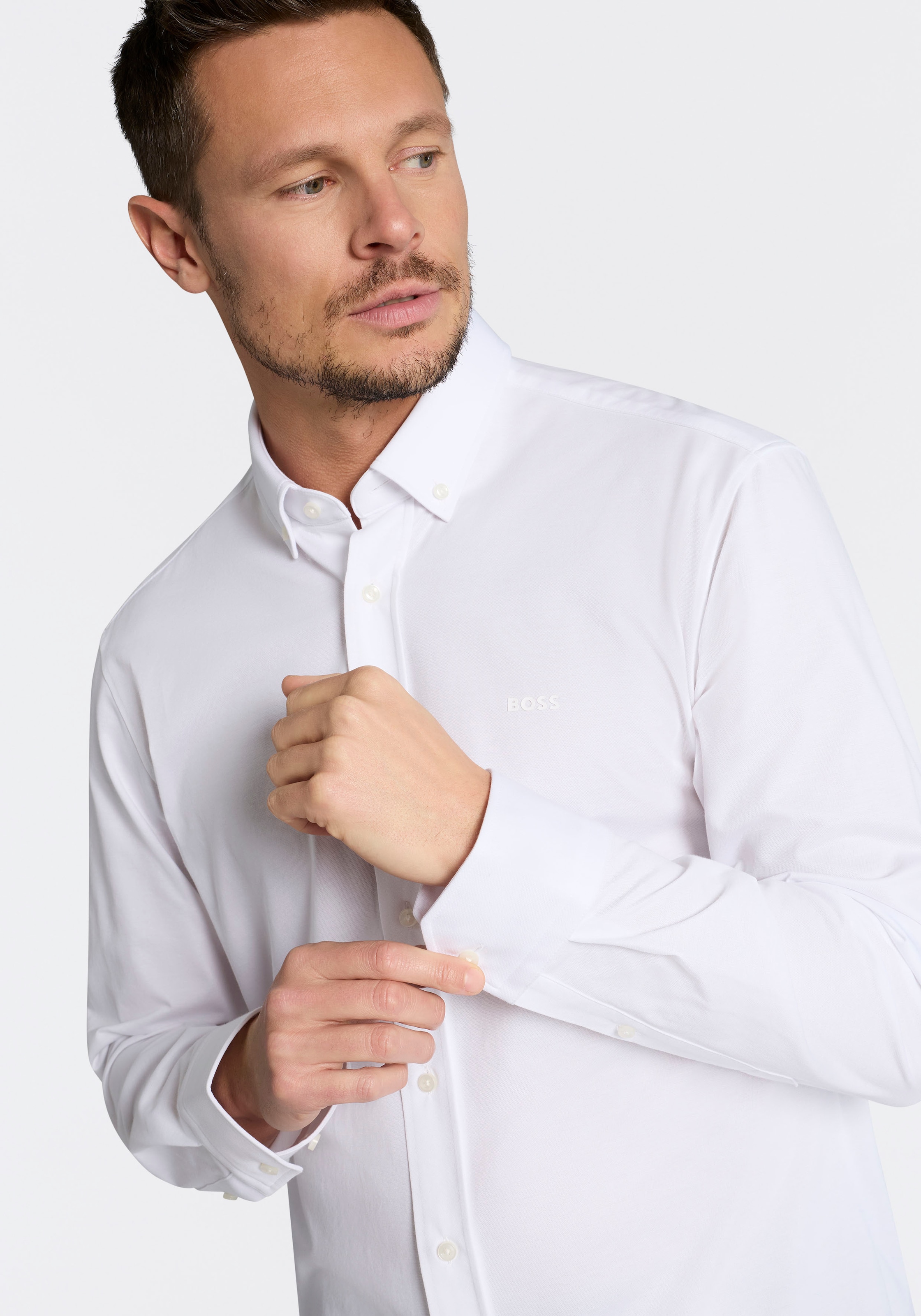 BOSS Businesshemd »JOE« mit Button-Down-Kragen, regular fit