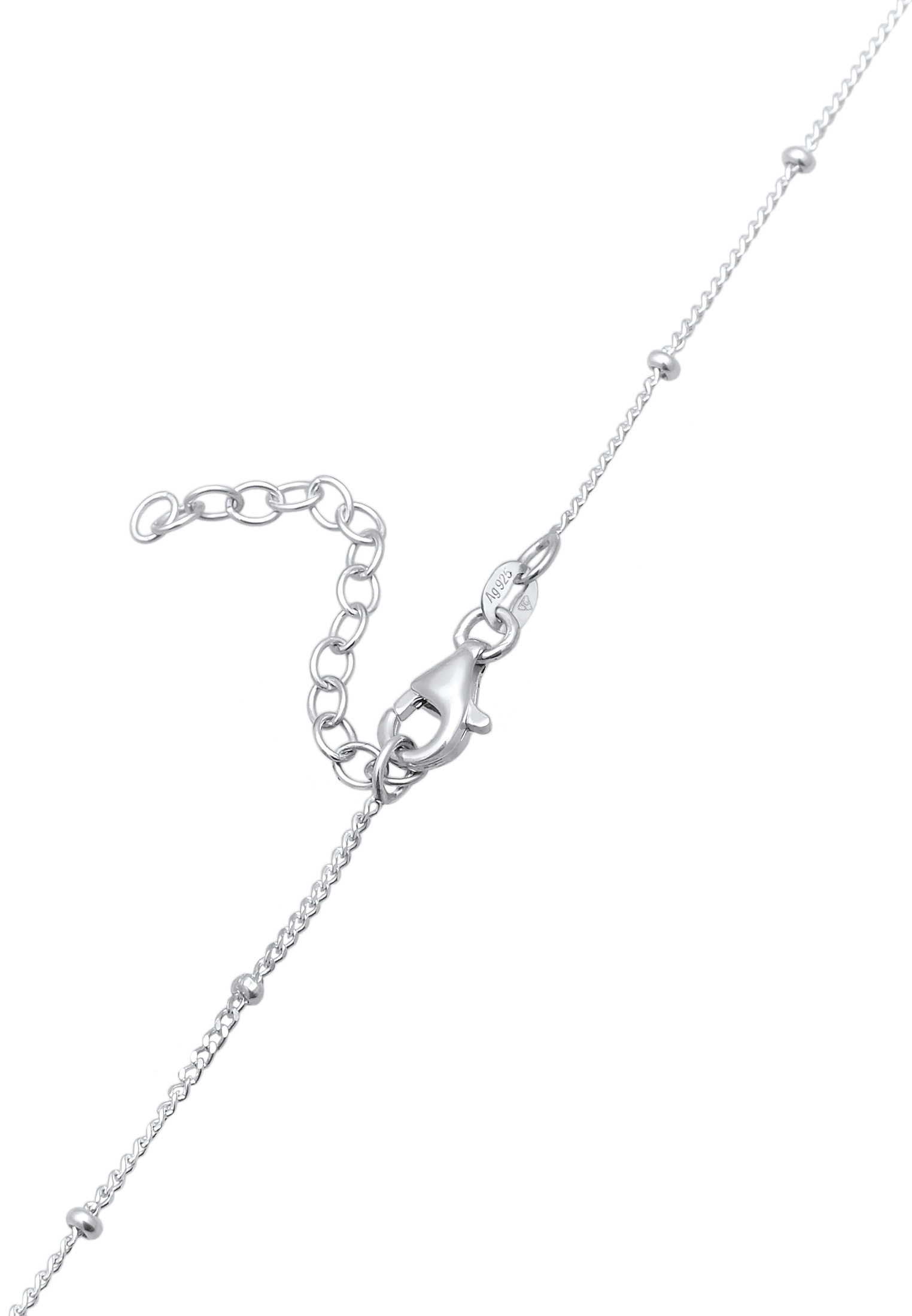 Elli Choker »Halskette Choker Kugelkette Kreuz Zirkonia 925 Silber«