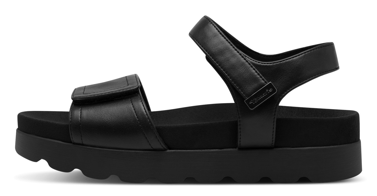 Tamaris Keilsandalette, Plateau, Sommerschuh, Riemchensandale mit Klettverschlüssen