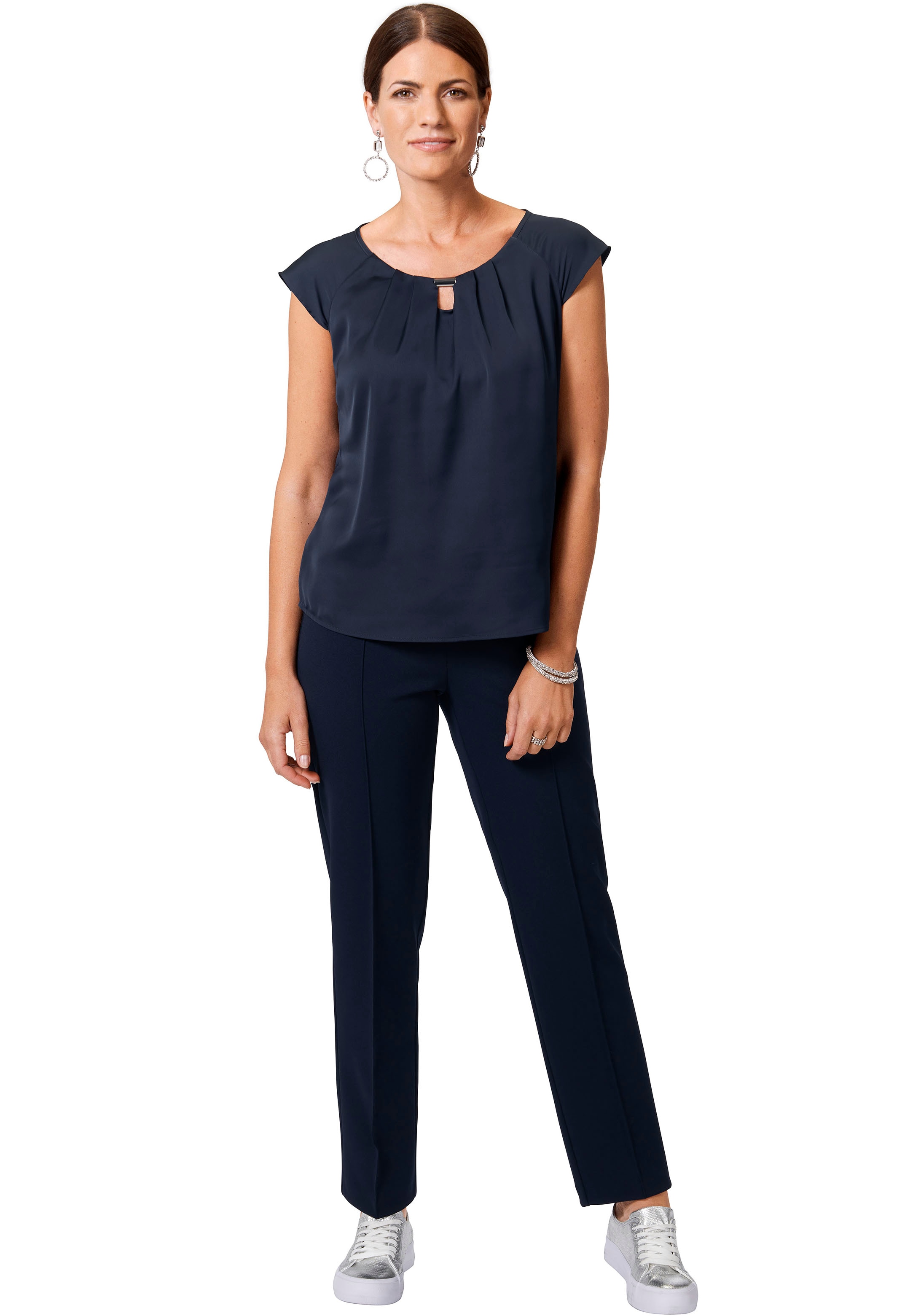 HERMANN LANGE Collection Shirttop, mit Detail am Ausschnitt