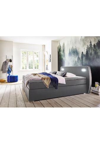 ATLANTIC home collection Boxspringbett, inklusive LED-Beleuchtung und Topper kaufen