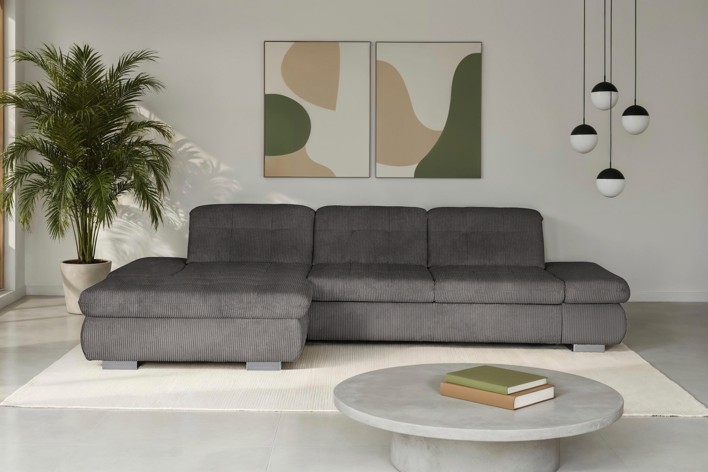 Die PlanBar Ecksofa »MP-IN17004 L-Form, Breite 331 cm, Kaltschaum-Polsterung« inkl. Sitztiefenverstellung, wahlweise weitere Funktionen