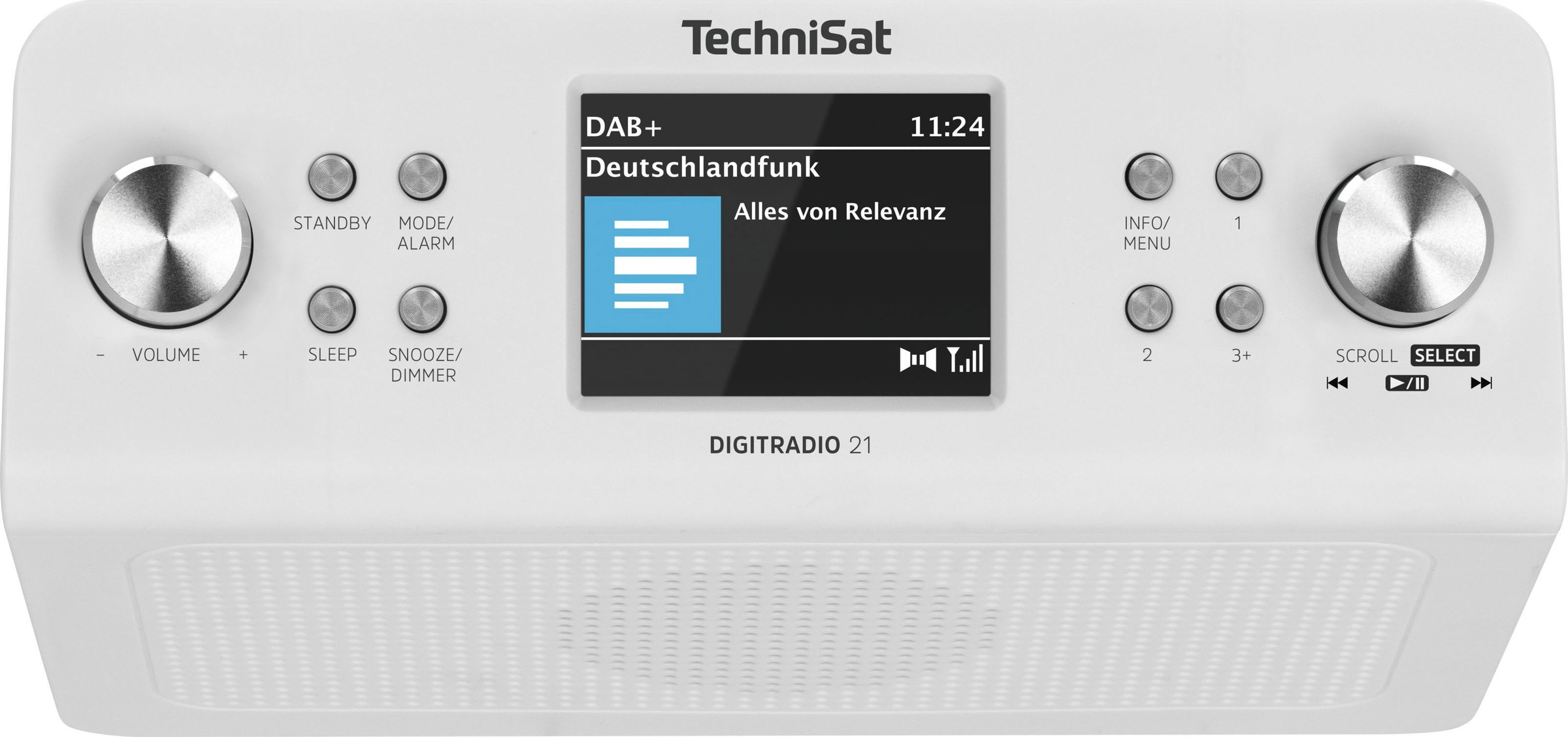 TechniSat Küchen-Radio »DIGITRADIO 21«, (A2DP Bluetooth-AVRCP Bluetooth Digitalradio (DAB+)-UKW mit RDS 2 W), Unterbau-Radio,Küchen-Radio
