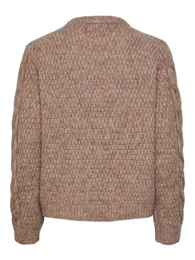 pieces Strickpullover »PCNINA LS O-NECK KNIT NOOS BC«