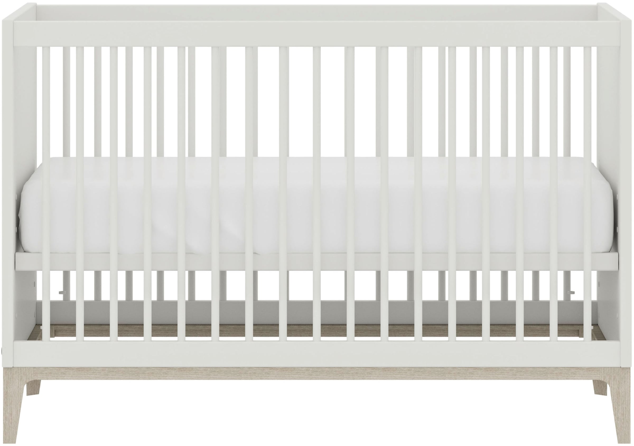 PAIDI Babybett »CUTIE LEA in Weiß, verschiedene Größen, Kinderbett« Off-White, Massivholz-Sprossen, 4-fach höhenverstellbares Gitterbett