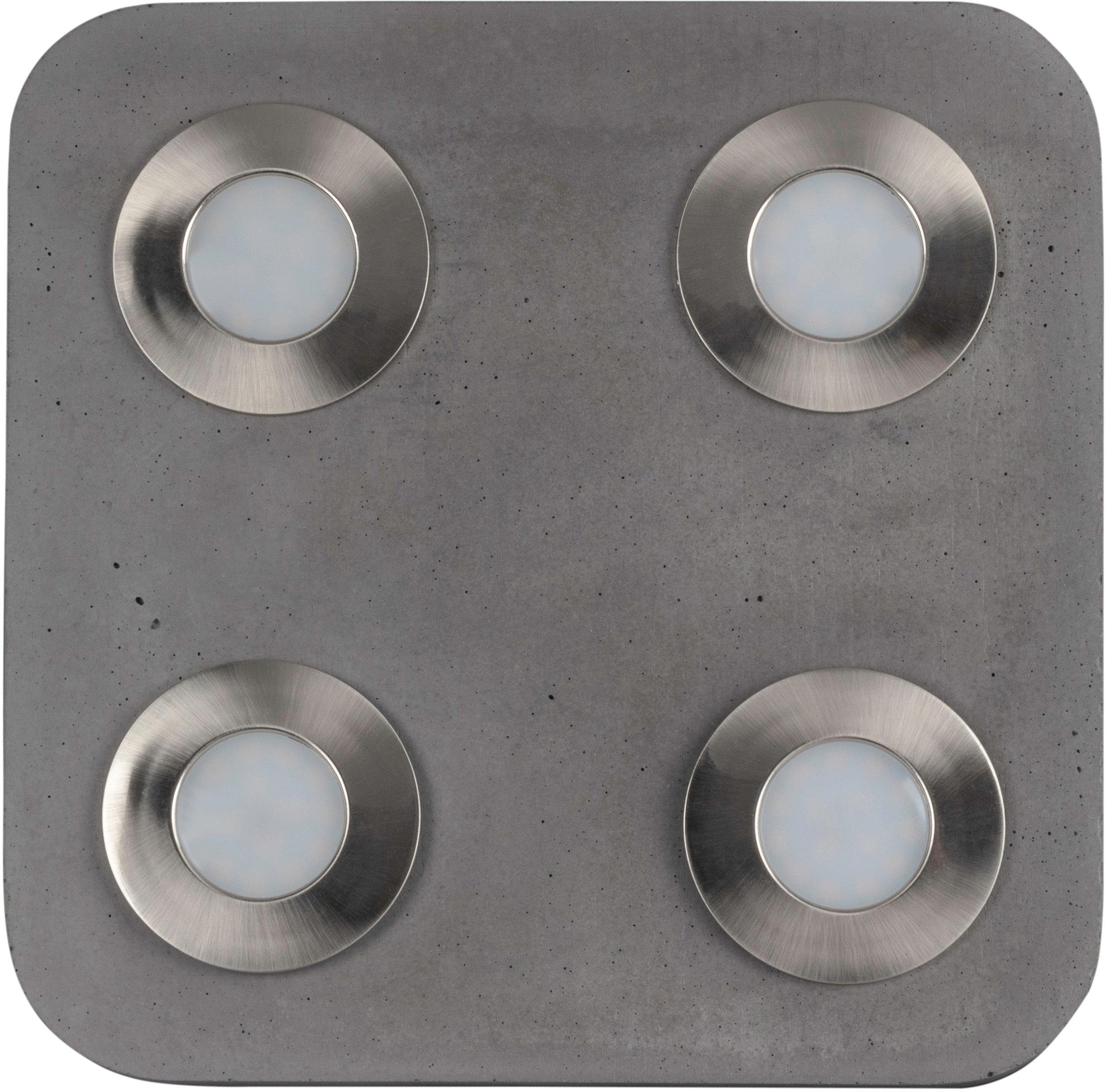 SPOT Light Deckenleuchte »COOL«, 4 flammig-flammig, aus echtem Beton,  LED-Module inklusive, Handgemacht, Made in EU bestellen online bei OTTO