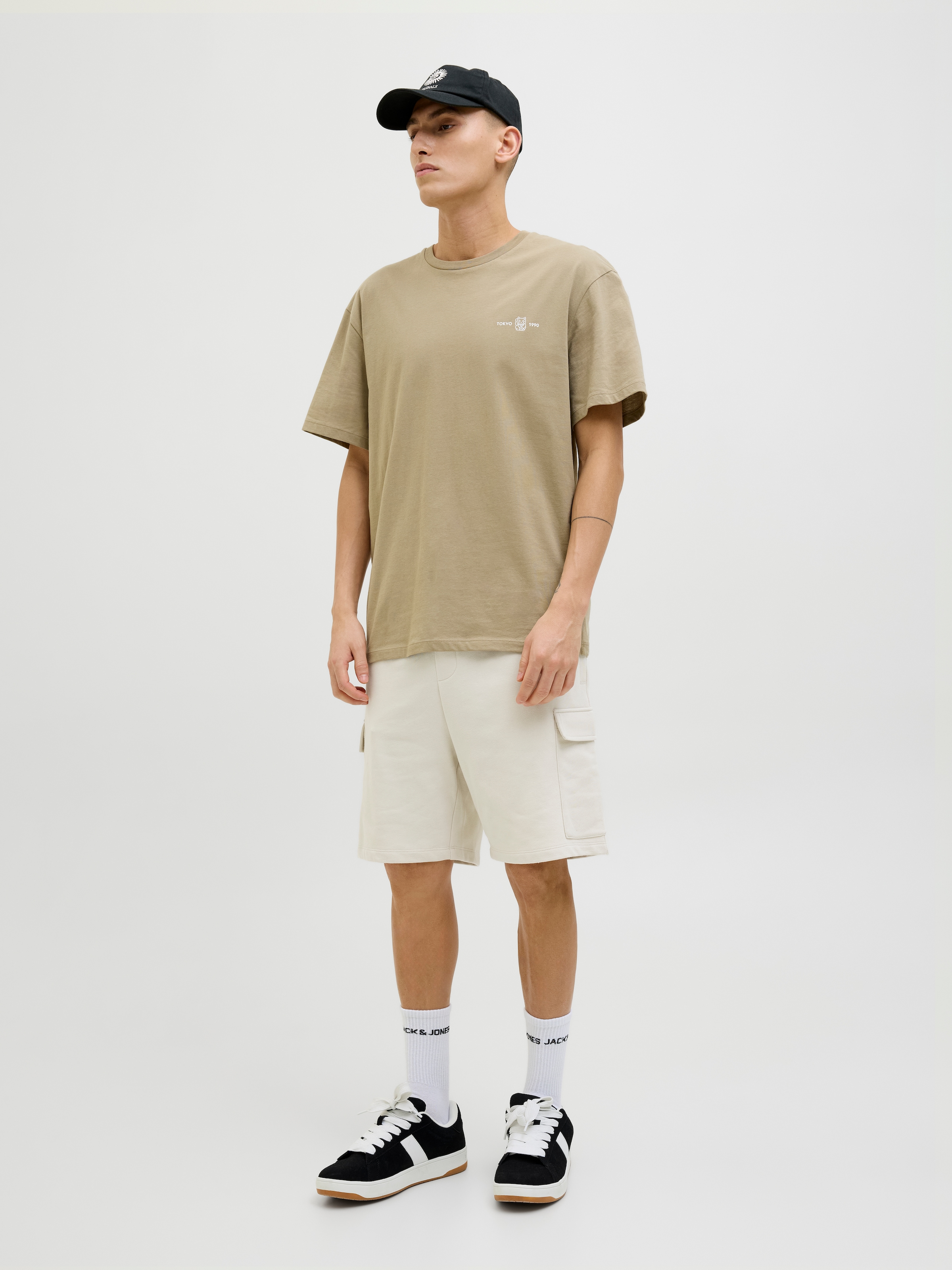 Jack & Jones Shorts »JPSTKANE SCRIPT SWEAT SHORTS LNG«