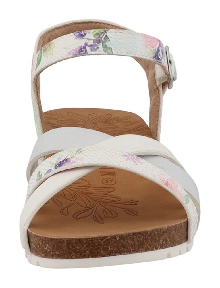 Mustang Shoes Sandalette »Magnolia«  Riemchensandale, Sommerschuh mit modischem Druck
