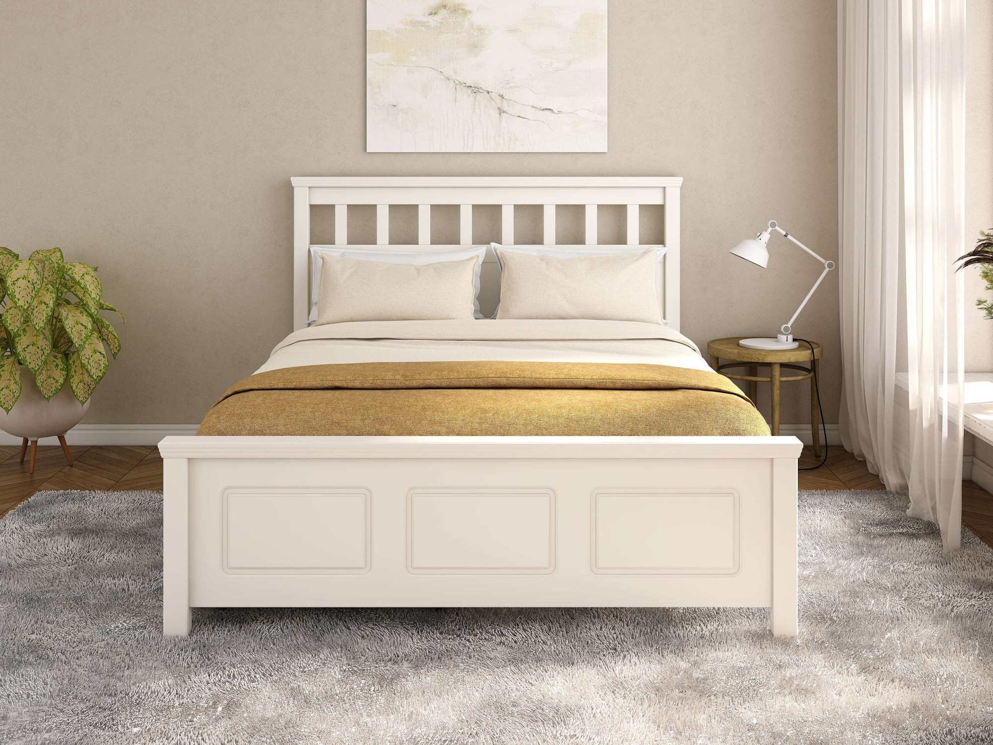 OTTO home Bett »Tillian, Bettgestell, Doppelbett, Bettkasten optional, Made in EU« Liegefläche 140x200cm,  aus massiver Kiefer in Kombination mit MDF, FSC®, inklusive Lattnerost