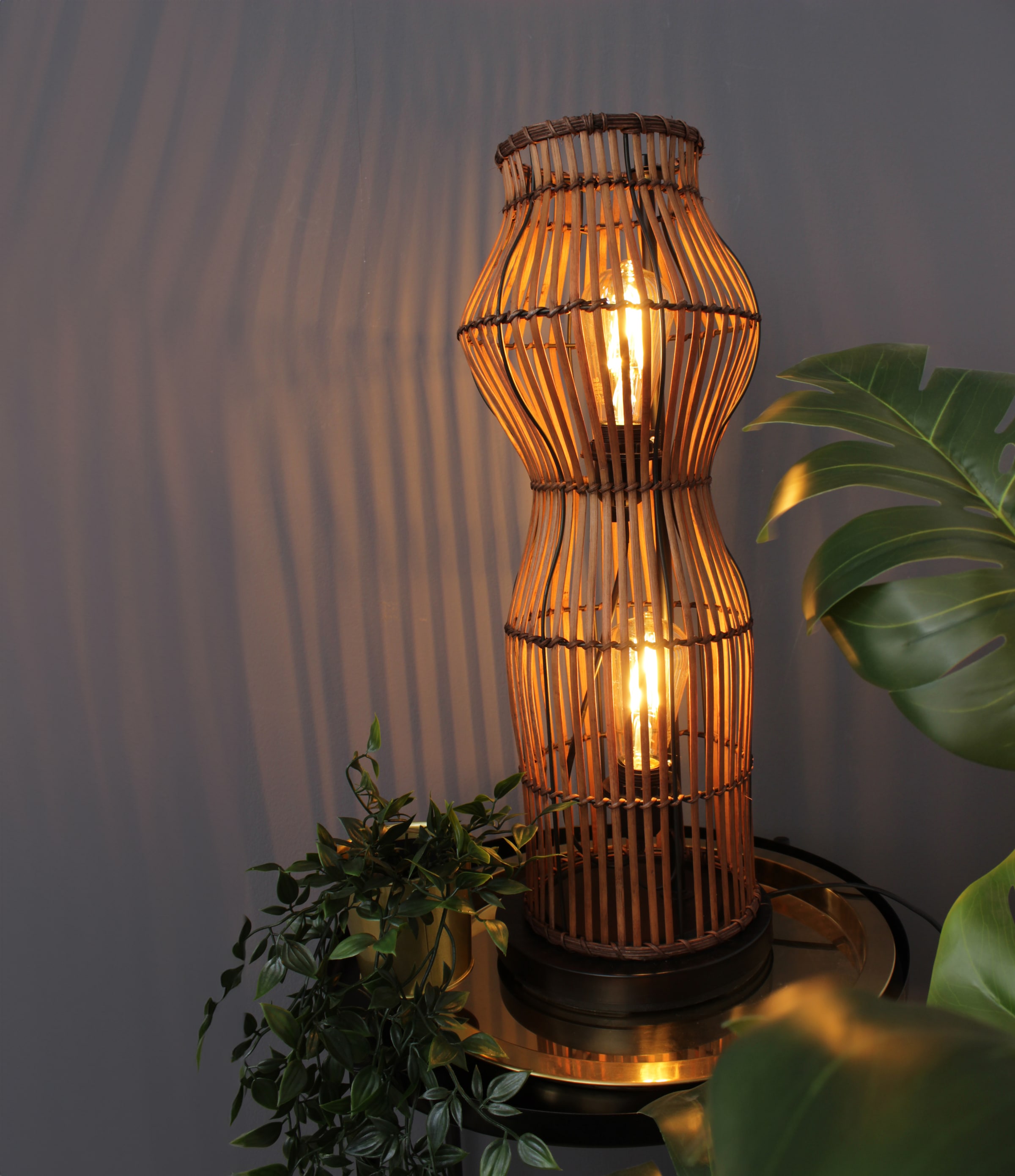 ECO-LIGHT Stehlampe »Bamboo«, 2 flammig, Leuchtmittel E27 | ohne Leuchtmittel