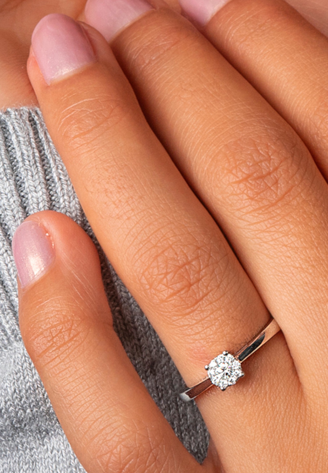 ONE ELEMENT Diamantring »0.25 ct Diamant Brillant Ring aus 585 Weißgold«