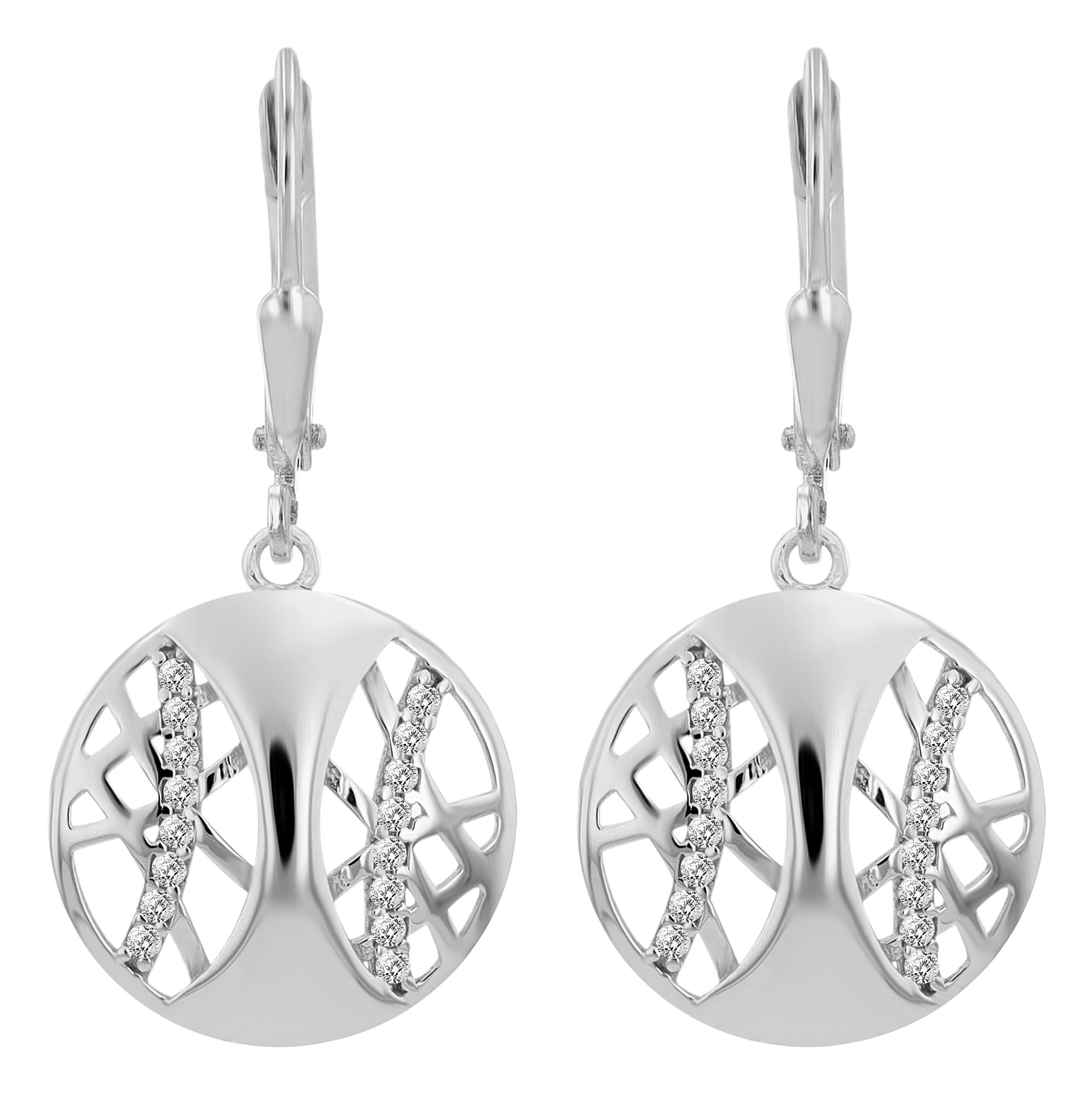 Adelia´s Paar Ohrhänger »Damen Ohrringe ¿ Ohrhänger aus 925 Silber mit Zirkonia«