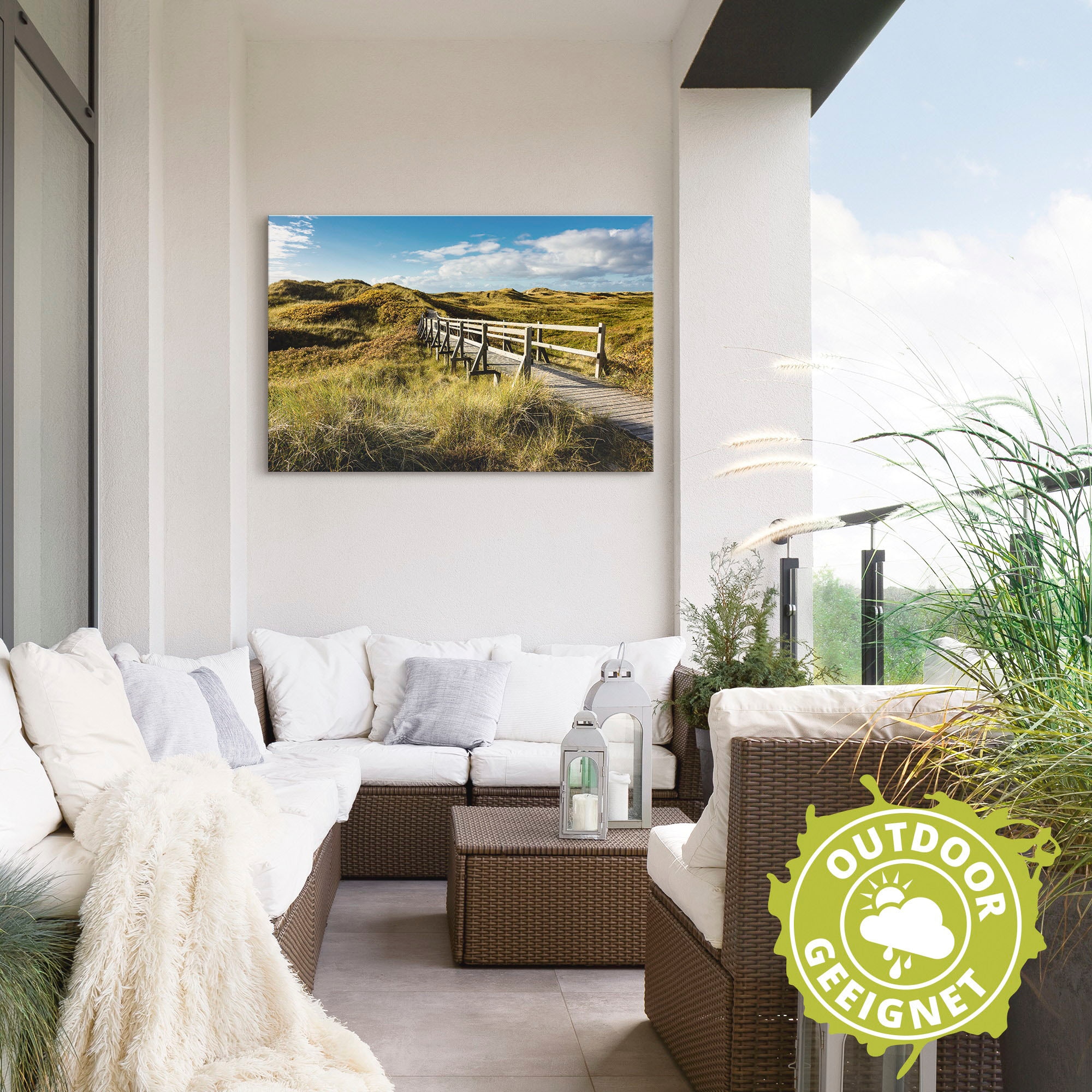 Artland Wandbild »Landschaft in den Dünen Insel Amrum«, Küste, (1 St.), als Alubild, Outdoorbild in verschied. Größen