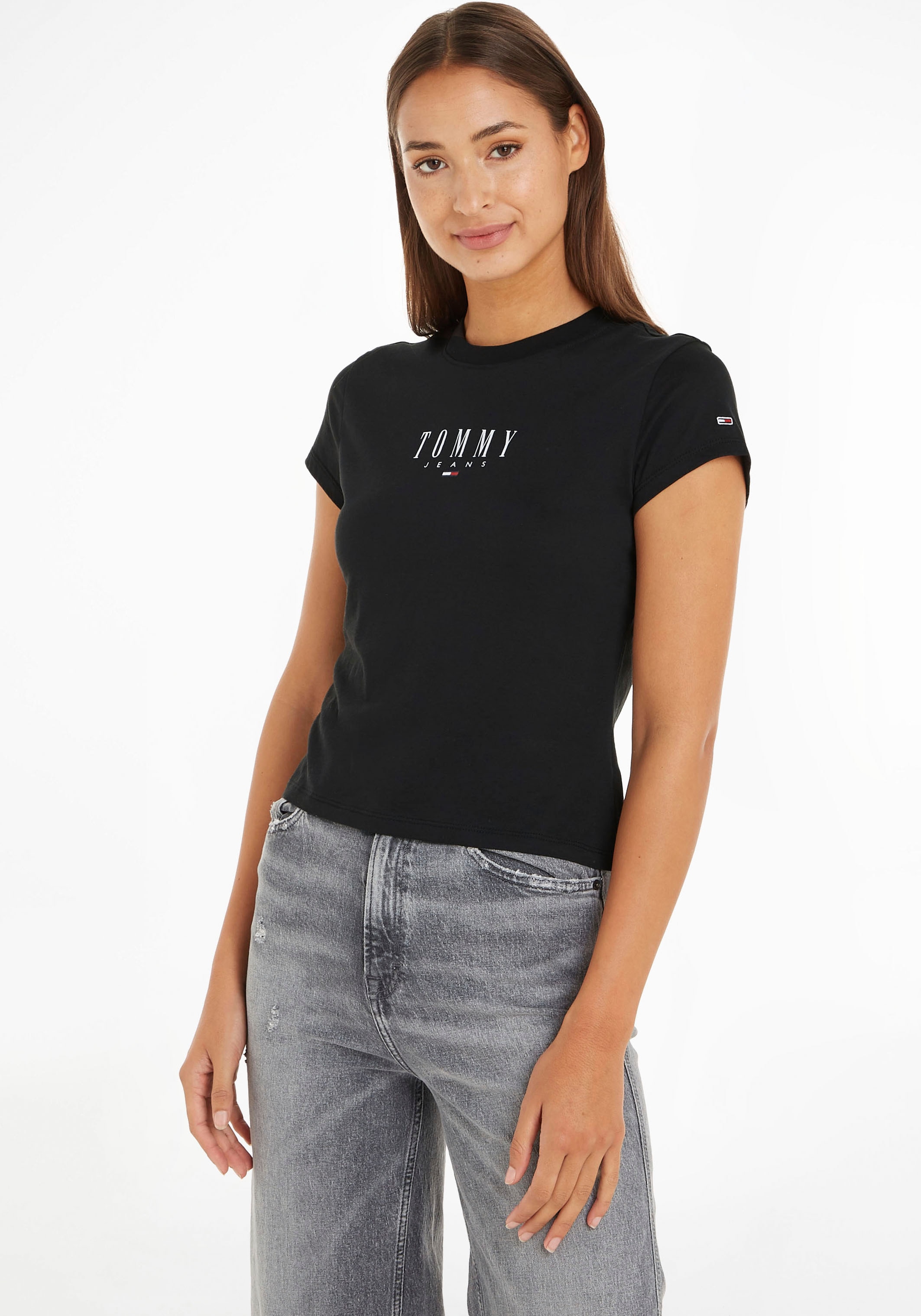 Shop Online und OTTO Tommy Jeans mit im BBY Logodruck Logostickerei T-Shirt LOGO »TJW ESSENTIAL 2«,