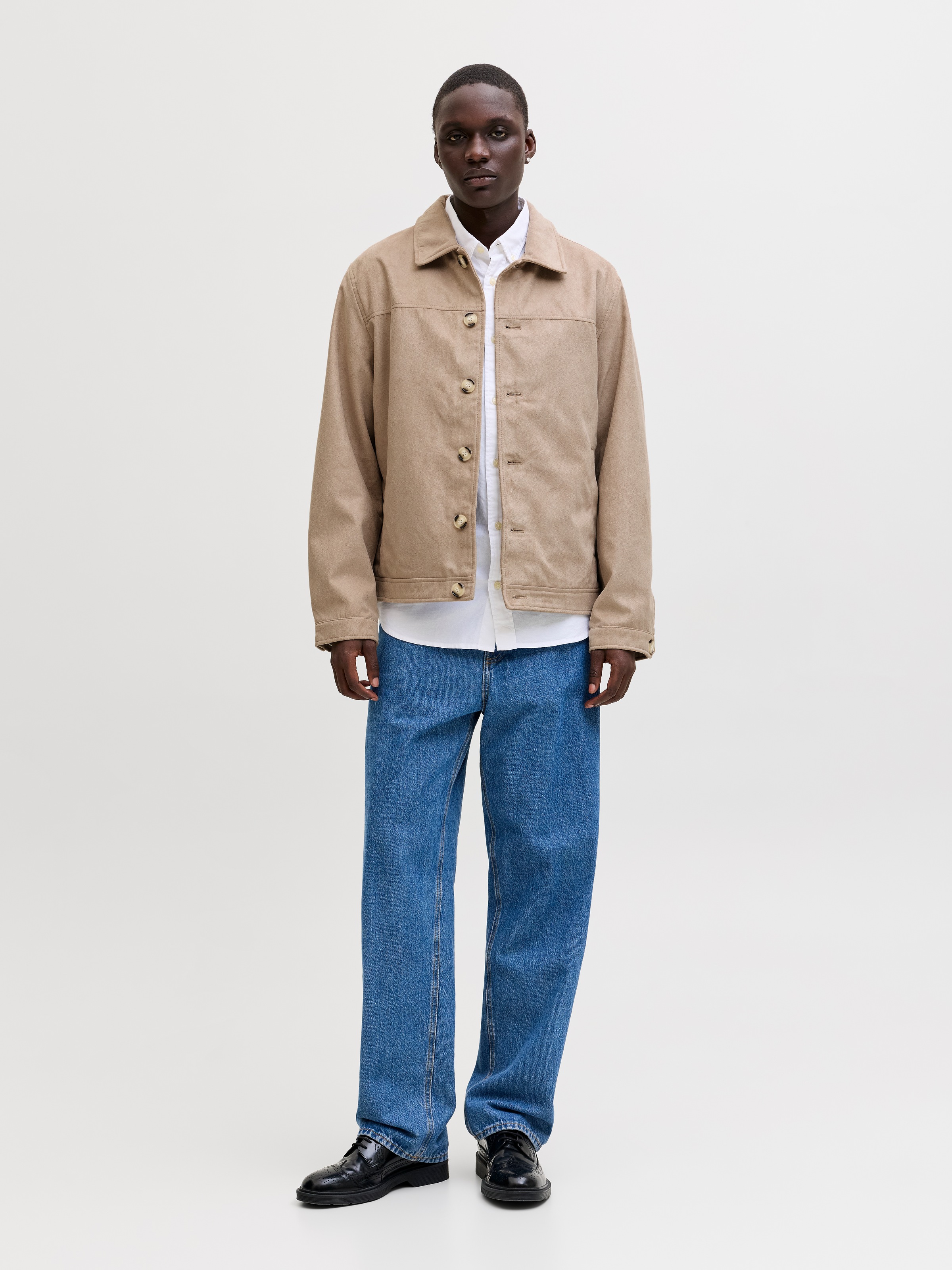 Jack & Jones Hemdjacke »JJECASABLANCA SHACKET SN« mit auffälliger Knopfleiste