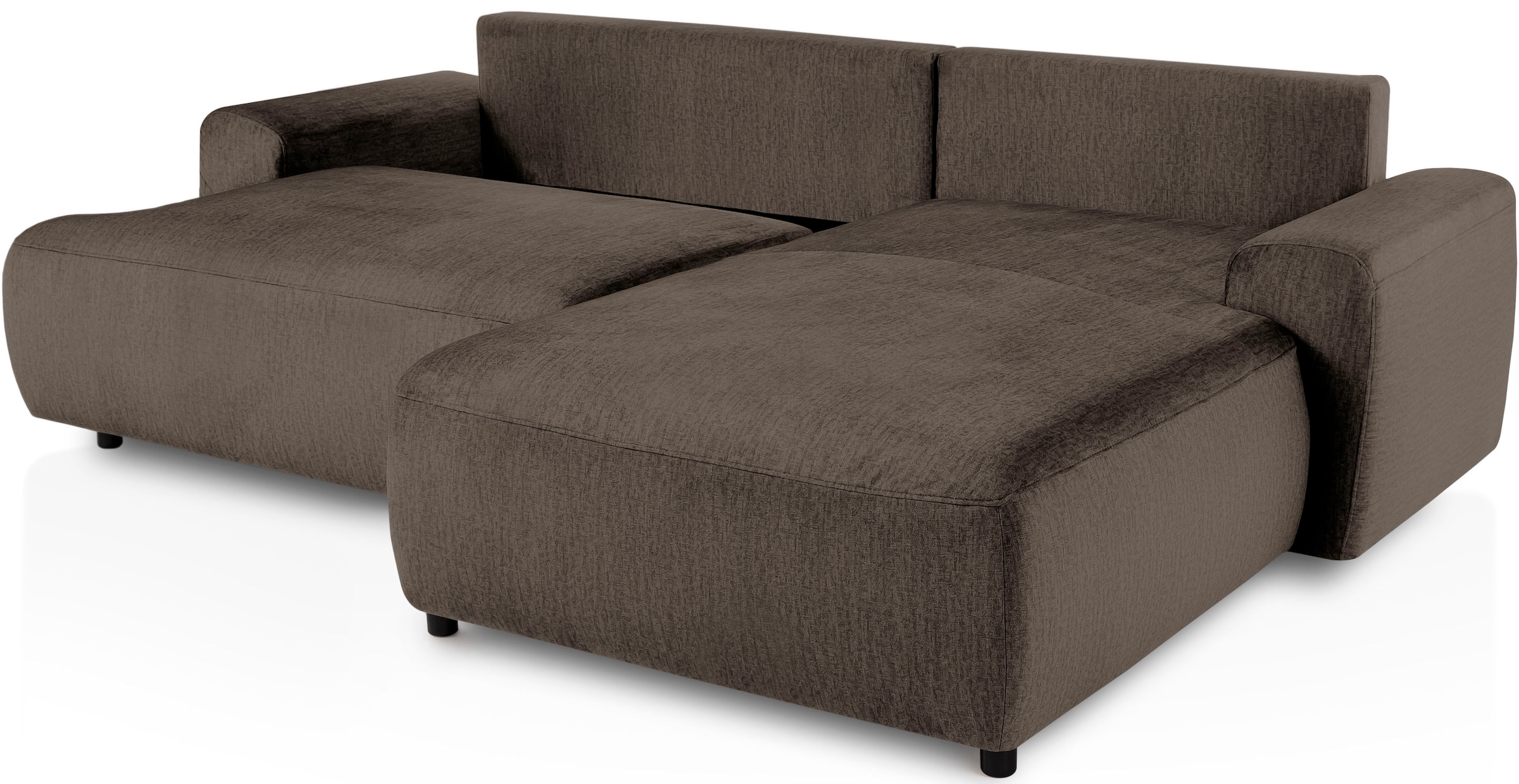exxpo - sofa fashion Ecksofa »Game, gemütlich mit 5 Rückenkissen und 2 Zierkissen, L-Form«, inkl. Bettfunktion und Bettkasten, bequem, tolle Verarbeitungsdetails