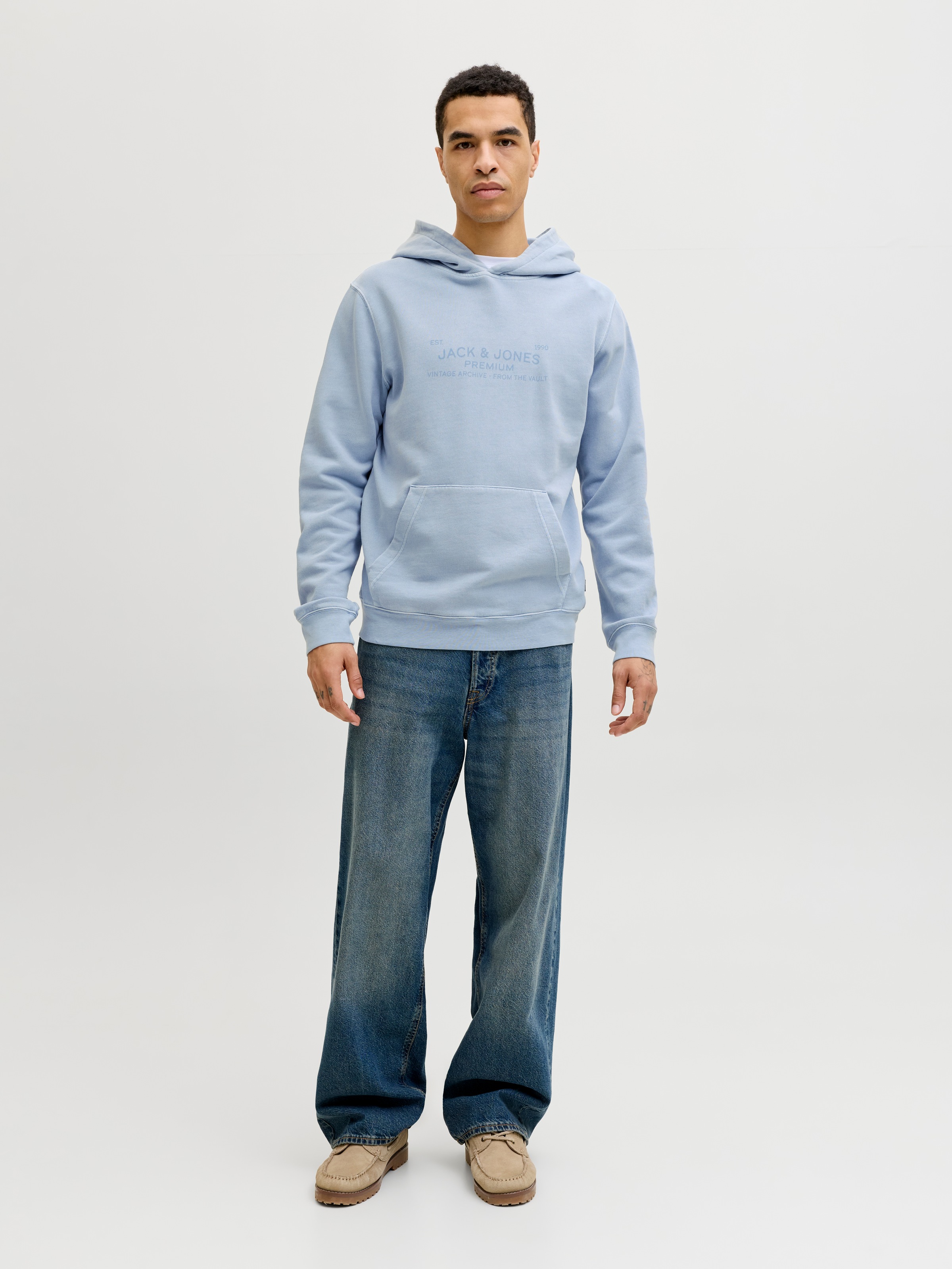 Jack & Jones Kapuzensweatshirt »JPRBLUAIDEN HOOD SWEAT«, Baumwolle, regular fit
